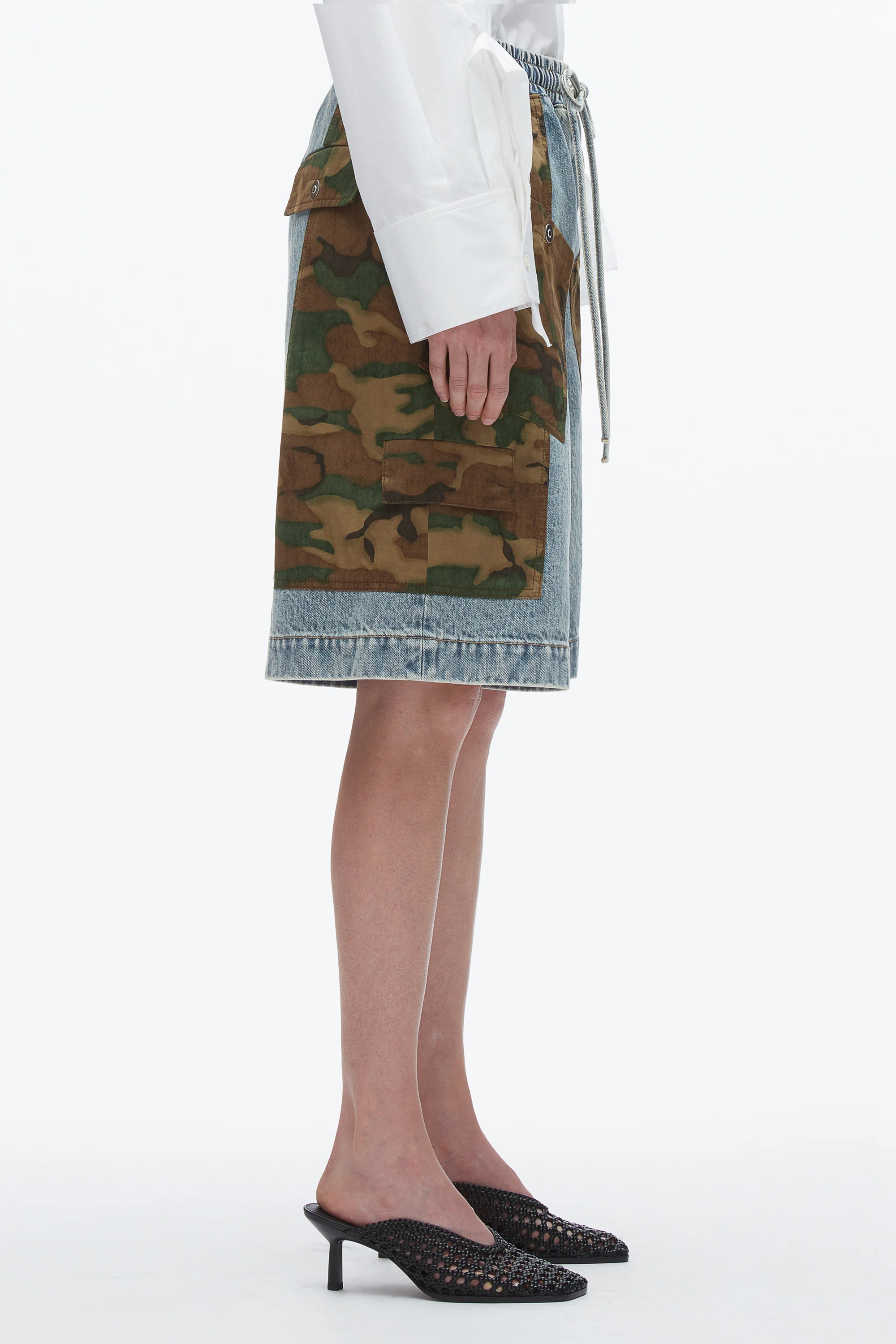 Patchwork Camo Basketball Short - Image 4