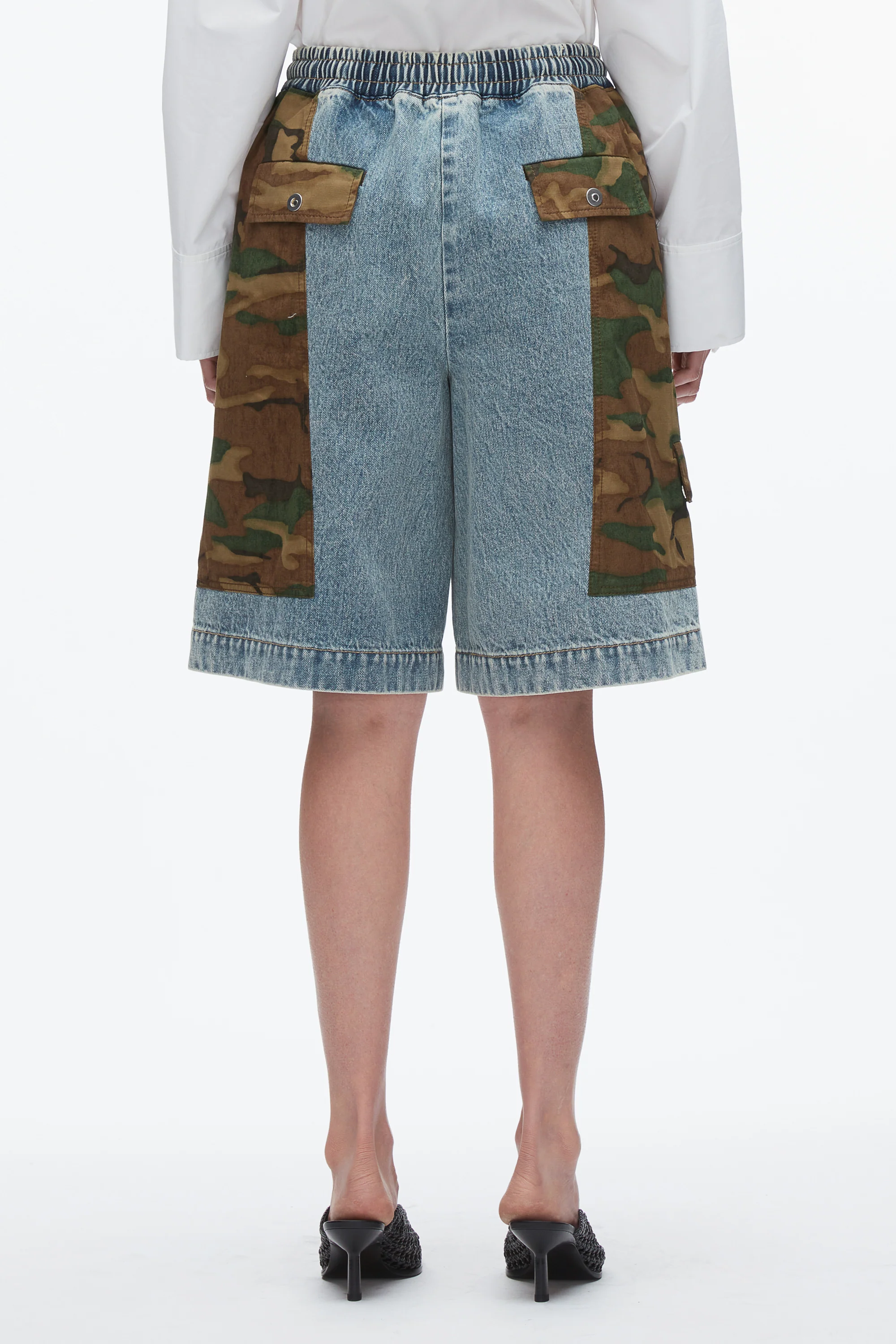 Patchwork Camo Basketball Short - Image 5
