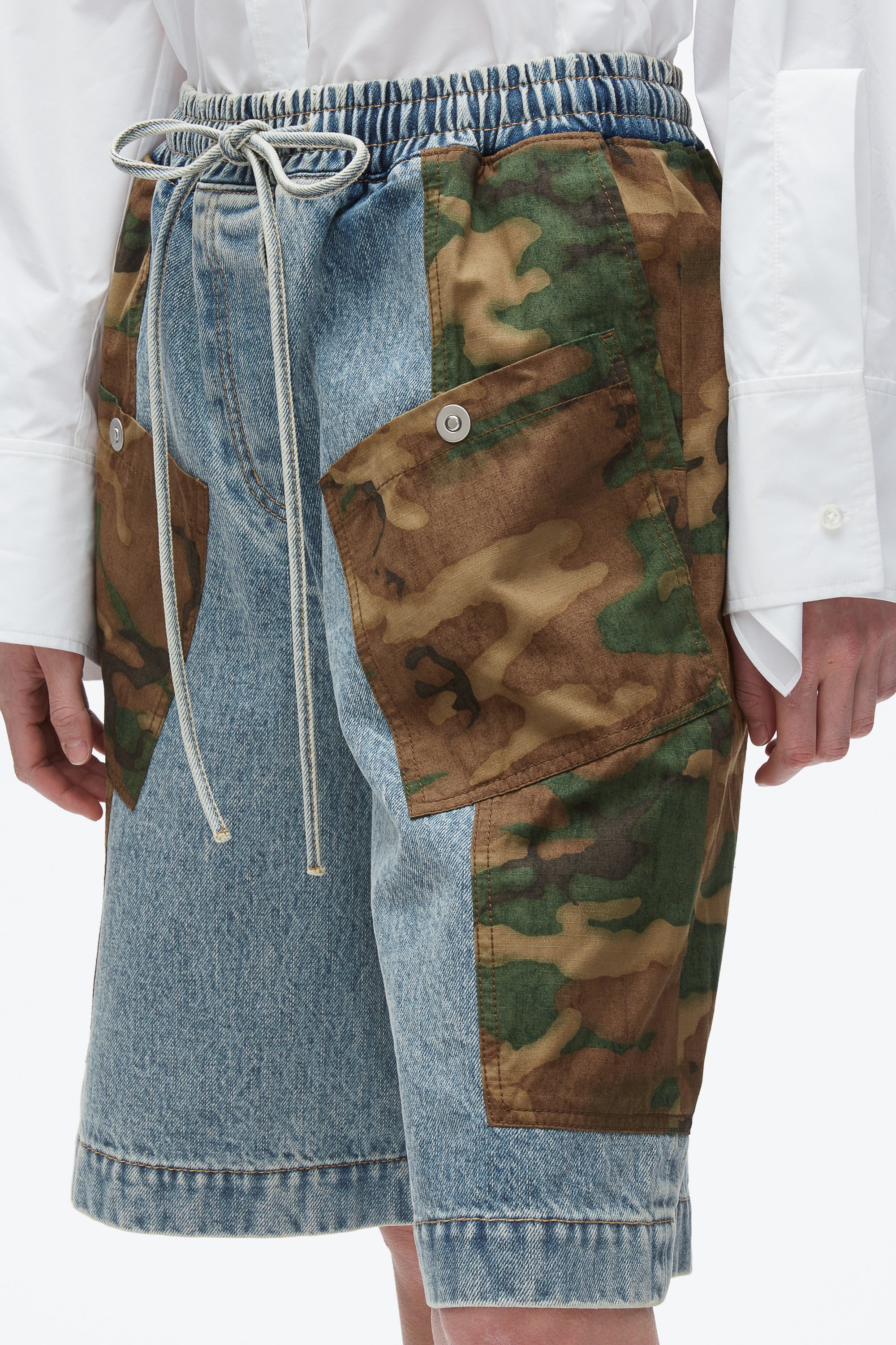 Patchwork Camo Basketball Short - Image 6