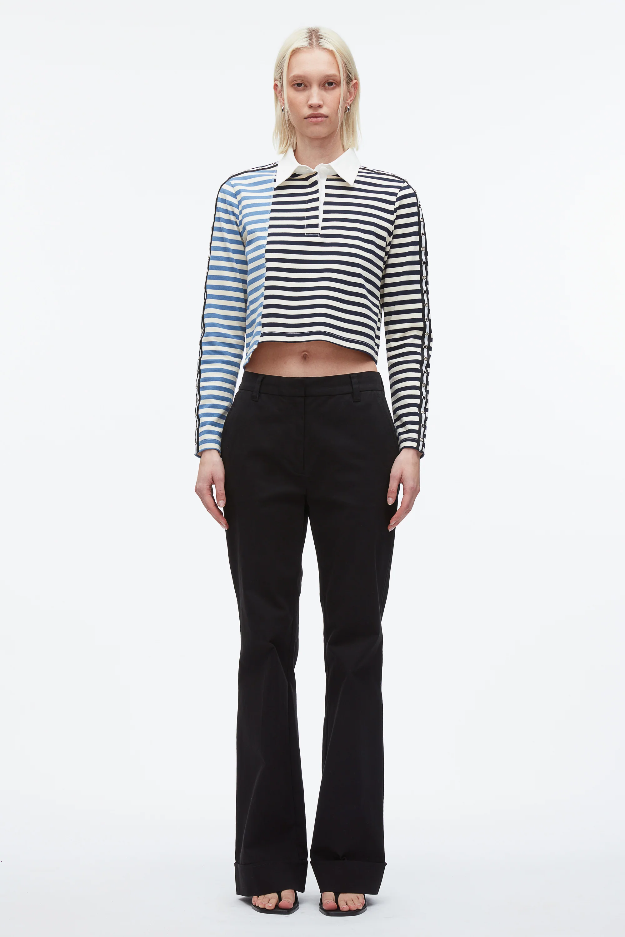 Patchwork Cropped Polo - Image 2