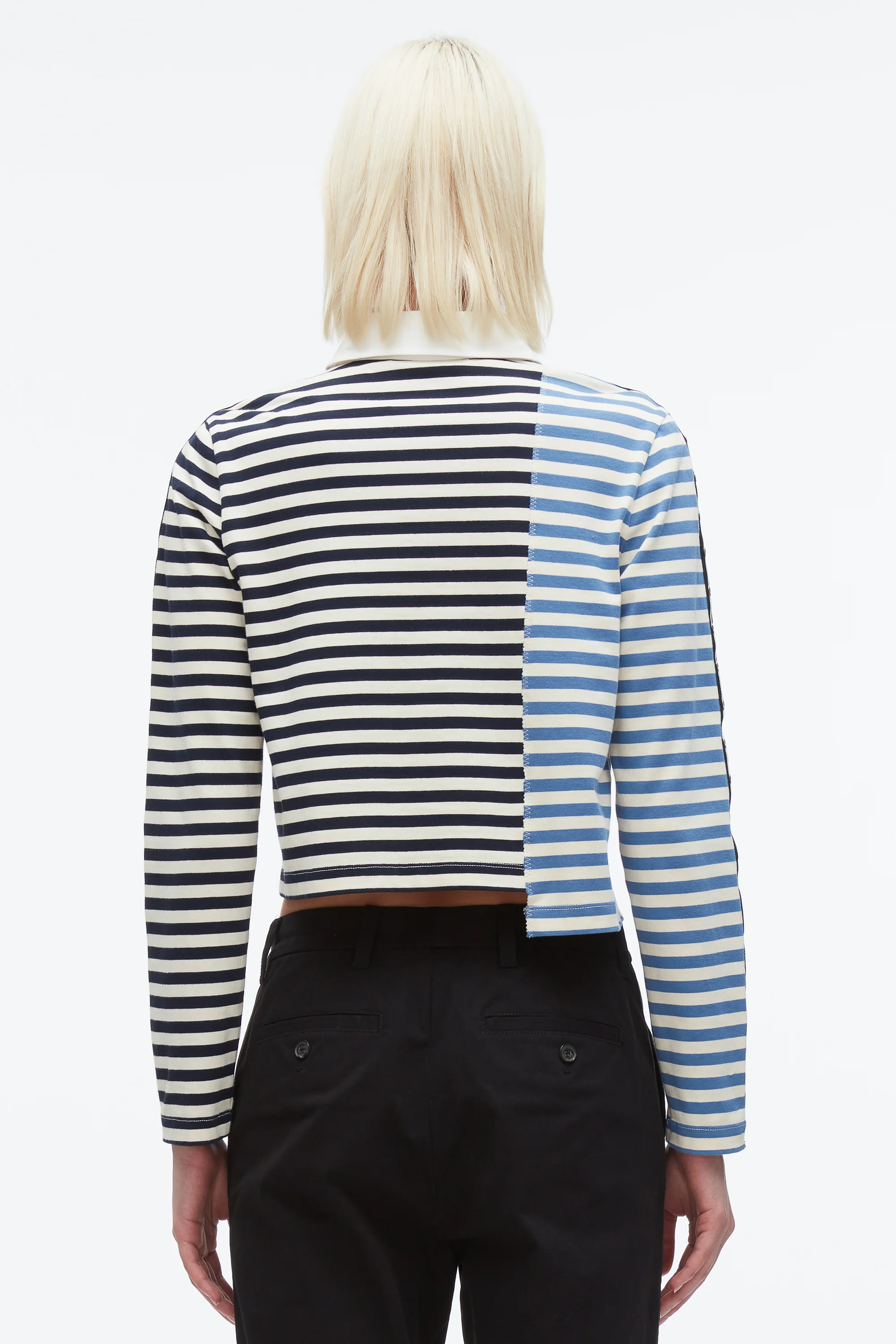 Patchwork Cropped Polo - Image 5