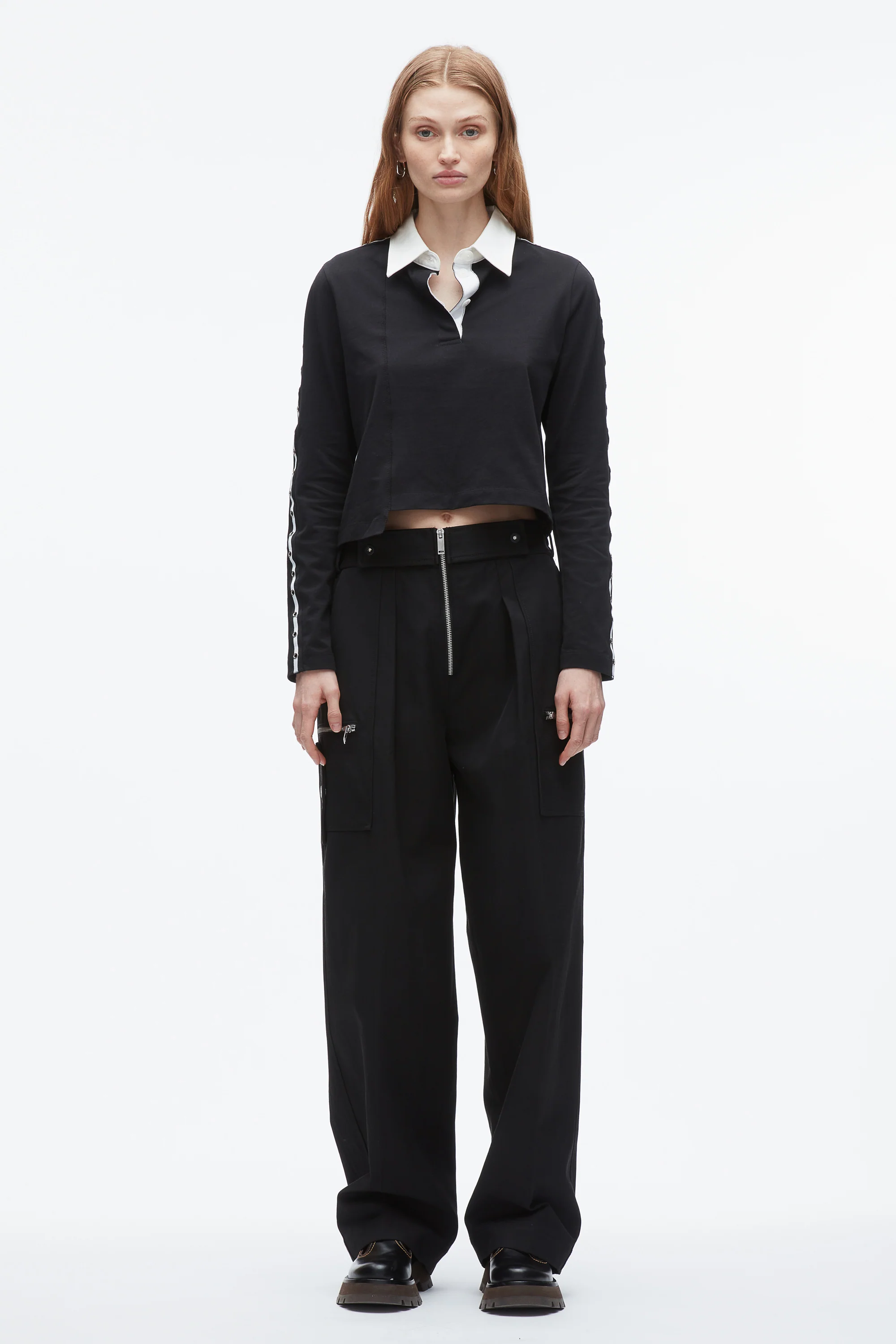 Patchwork Cropped Polo - Image 8