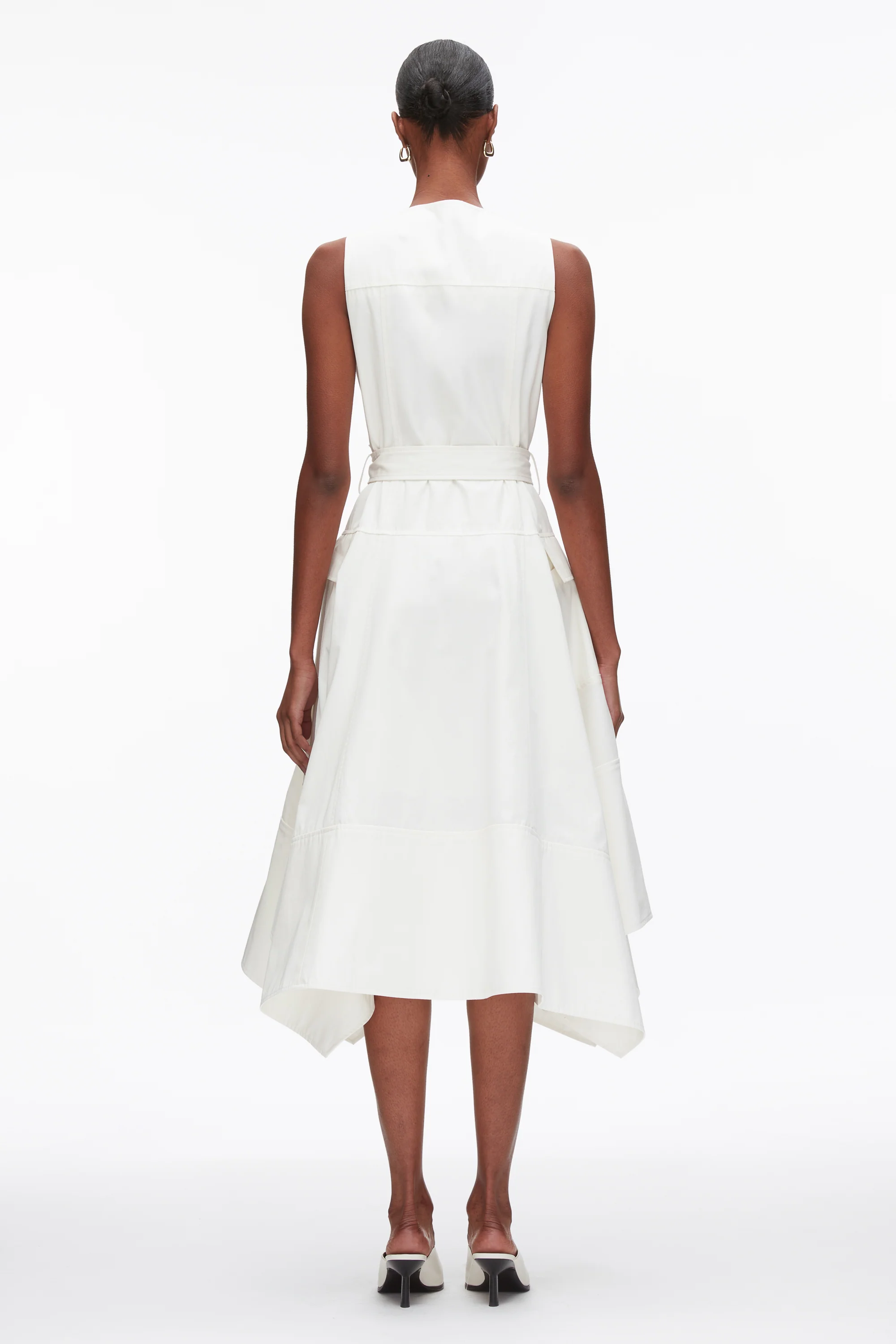 Patchwork Sleeveless Belted Utility Dress - Image 11