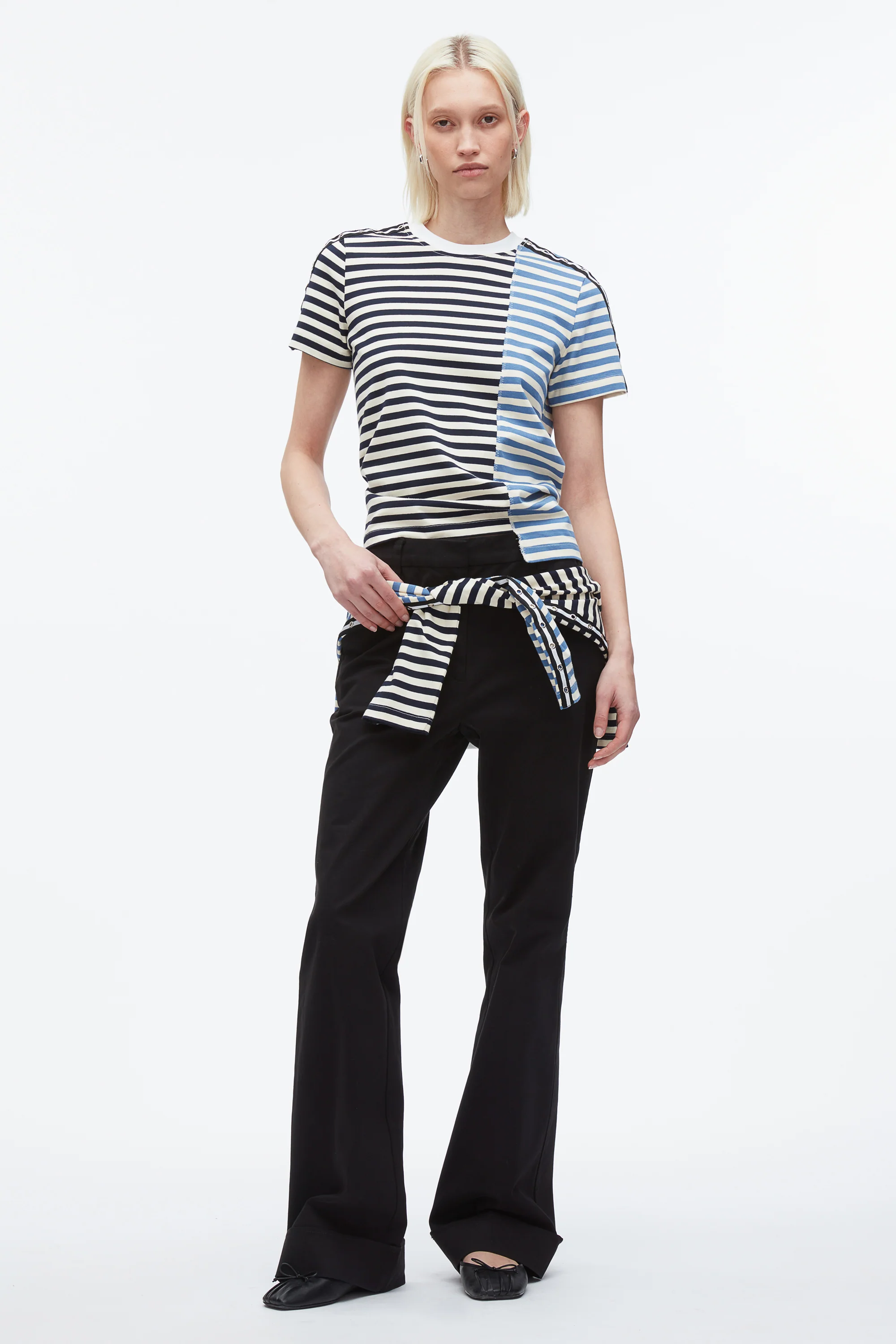 Stripe Patchwork T-Shirt