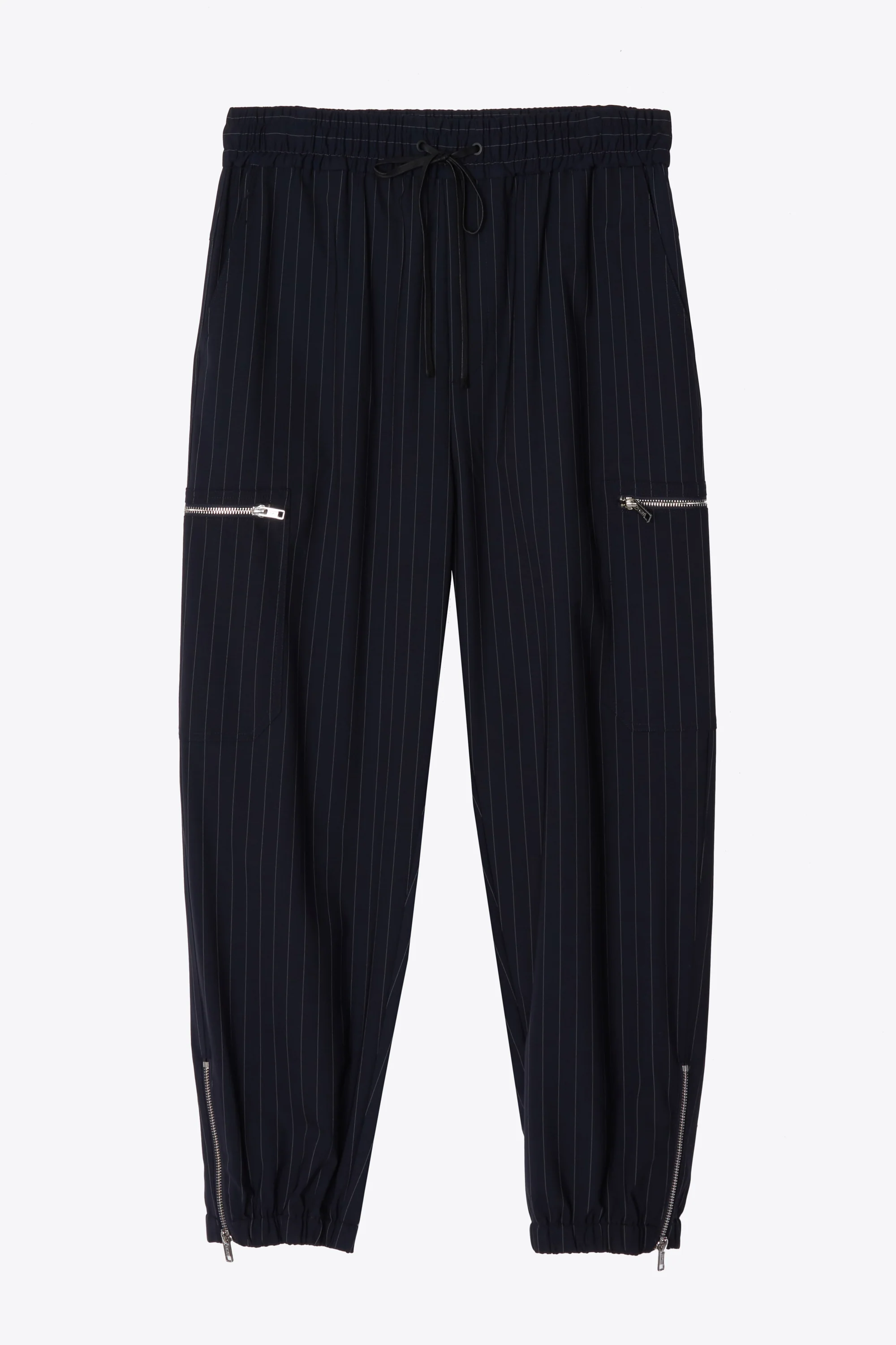 Pinstripe Cargo Track Pant
