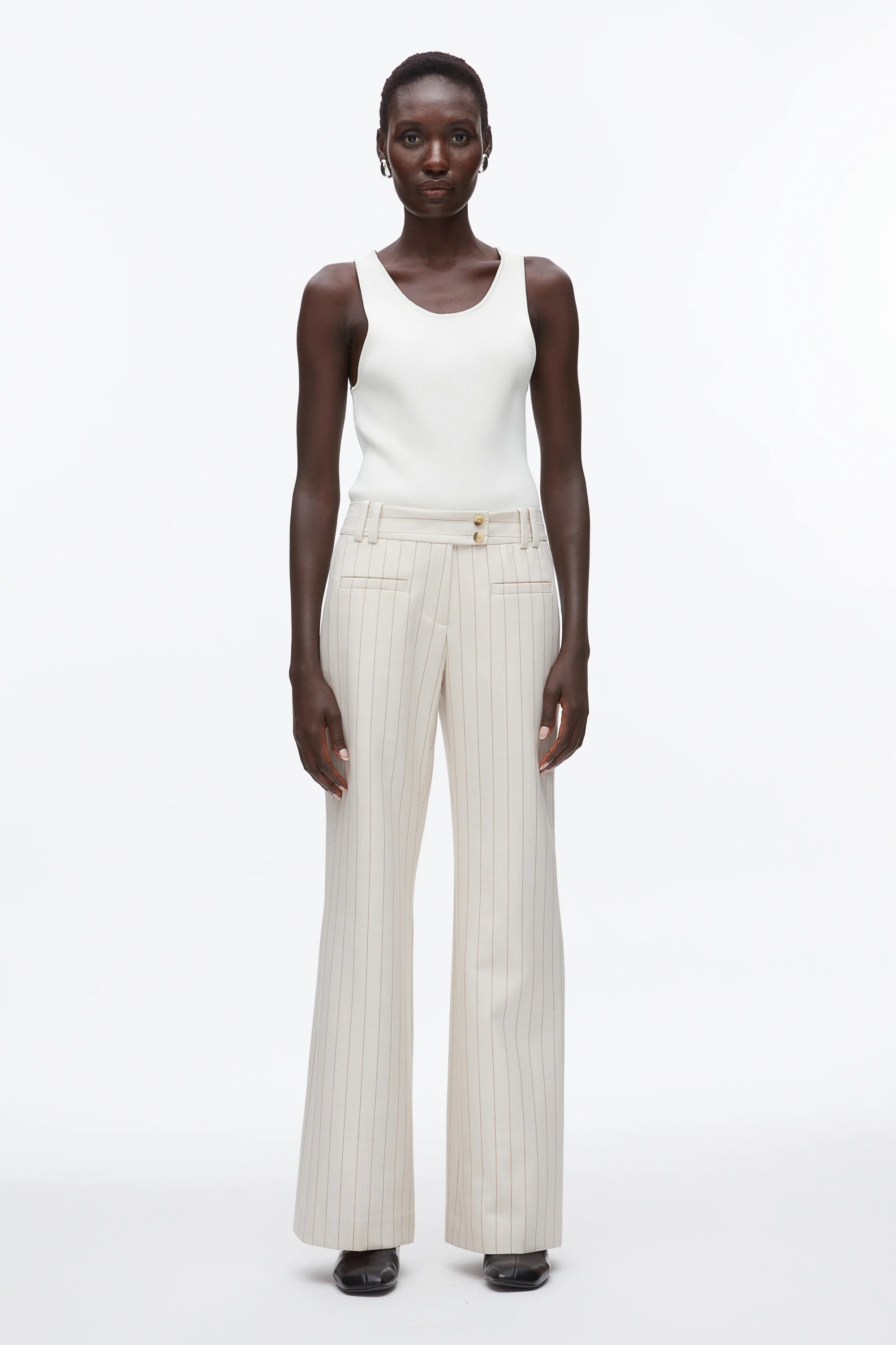 Pinstripe Trousers - Image 2