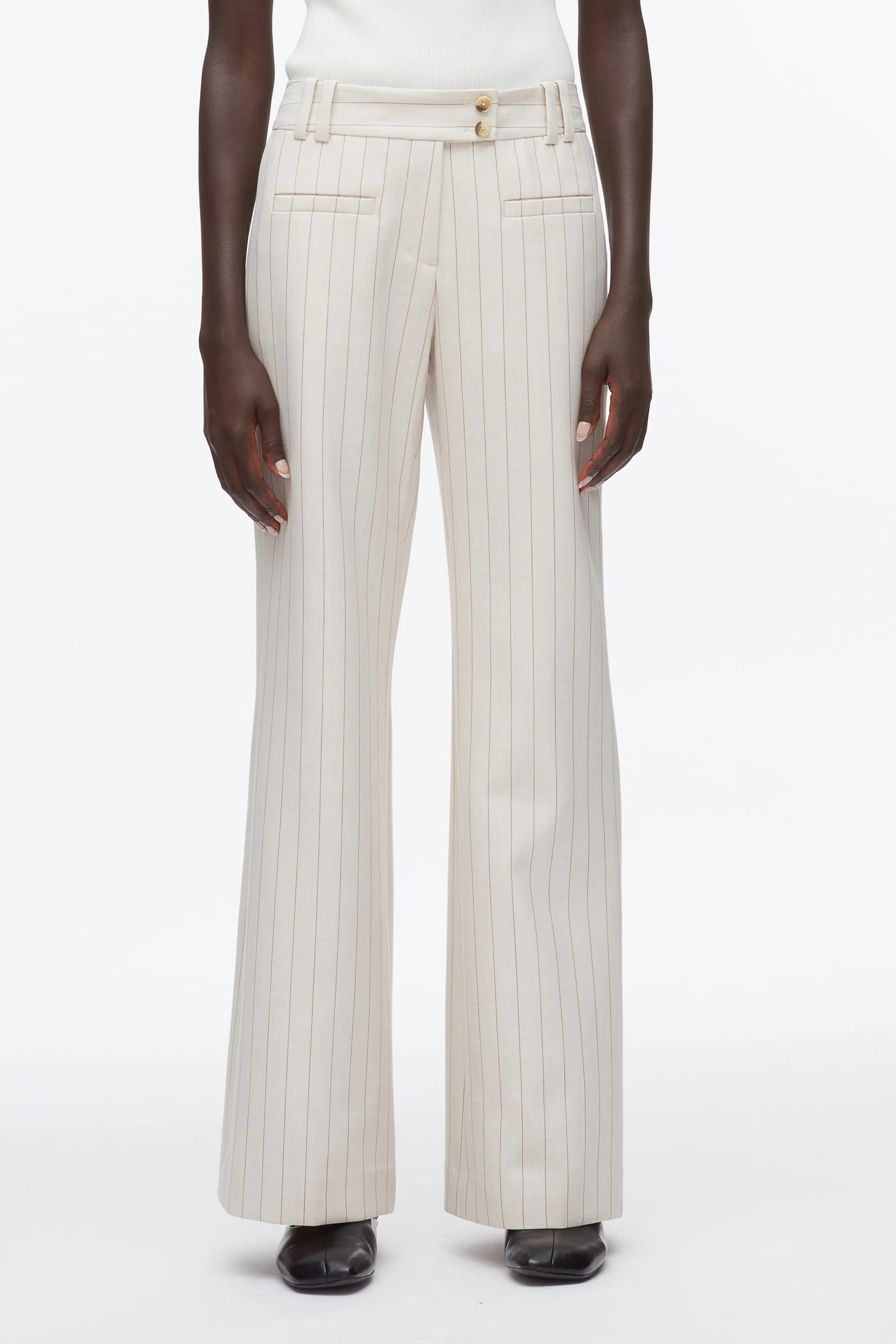 Pinstripe Trousers - Image 3