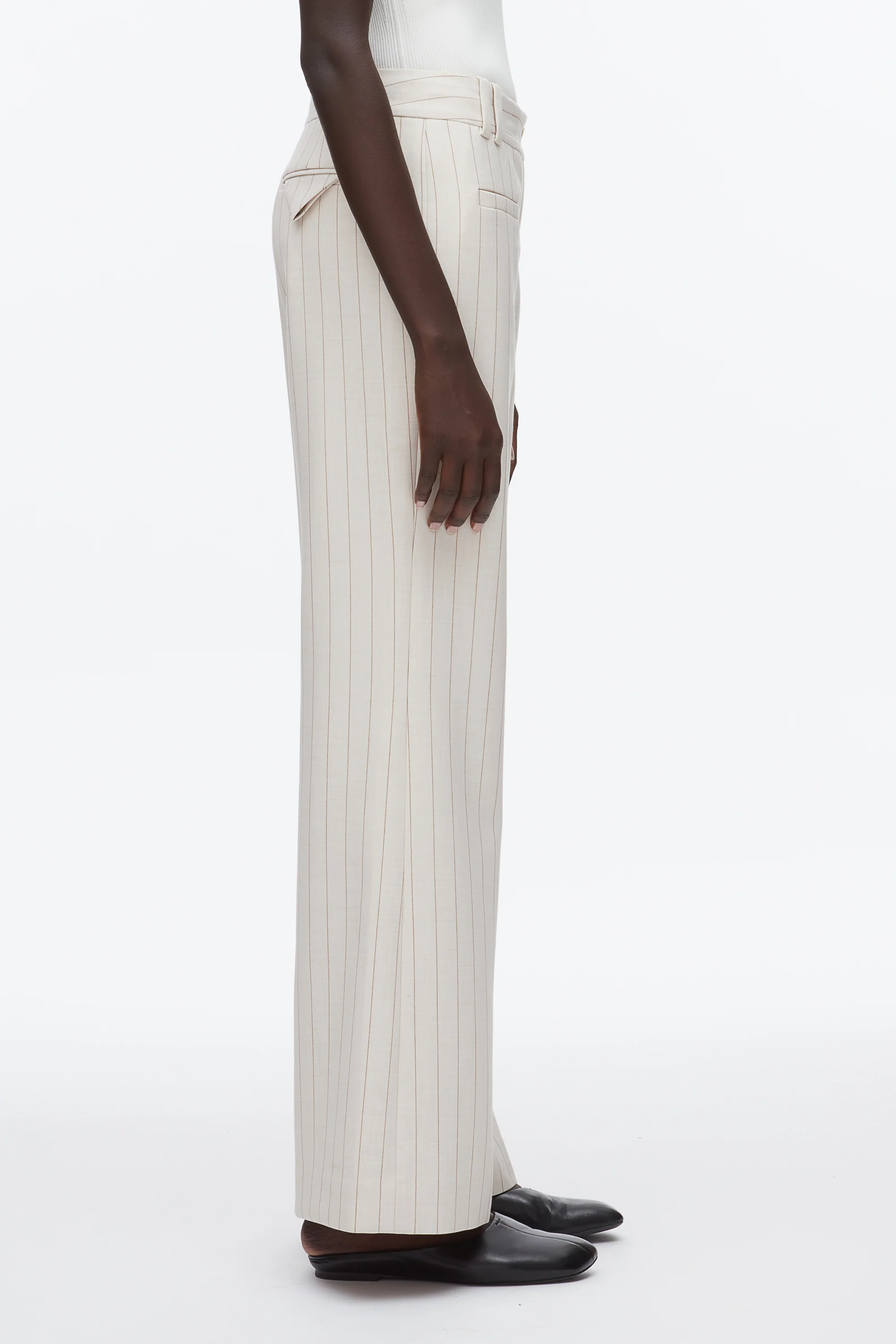 Pinstripe Trousers - Image 4