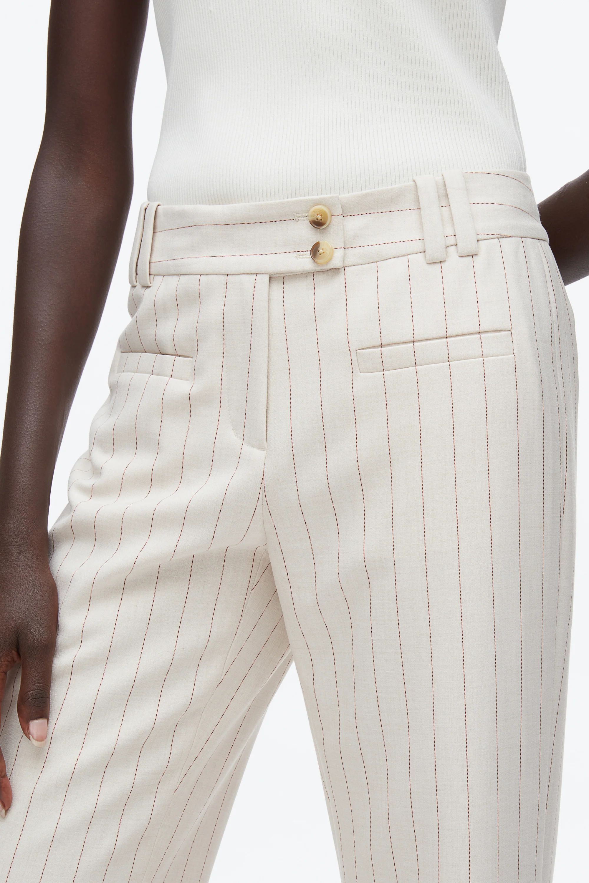 Pinstripe Trousers - Image 6