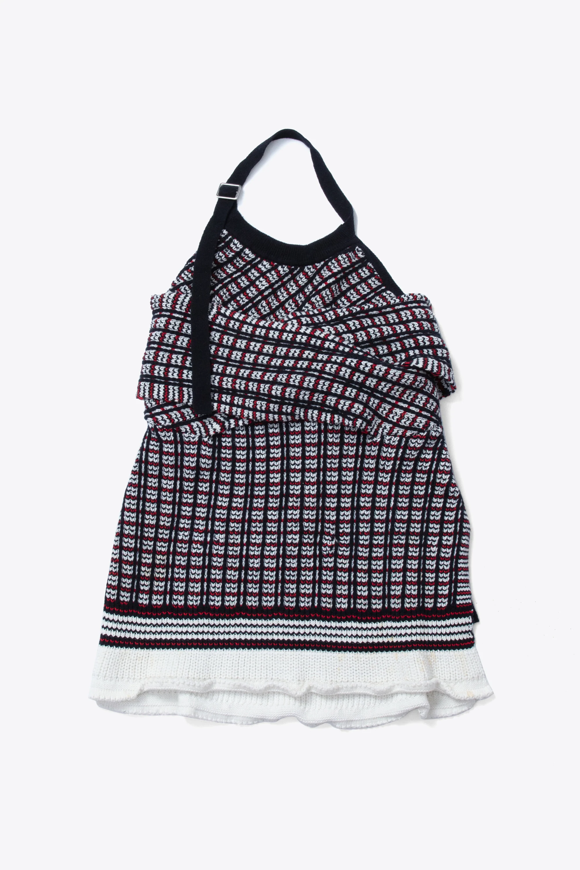 Plaid Jacquard Back-Tie Halter - Image 2