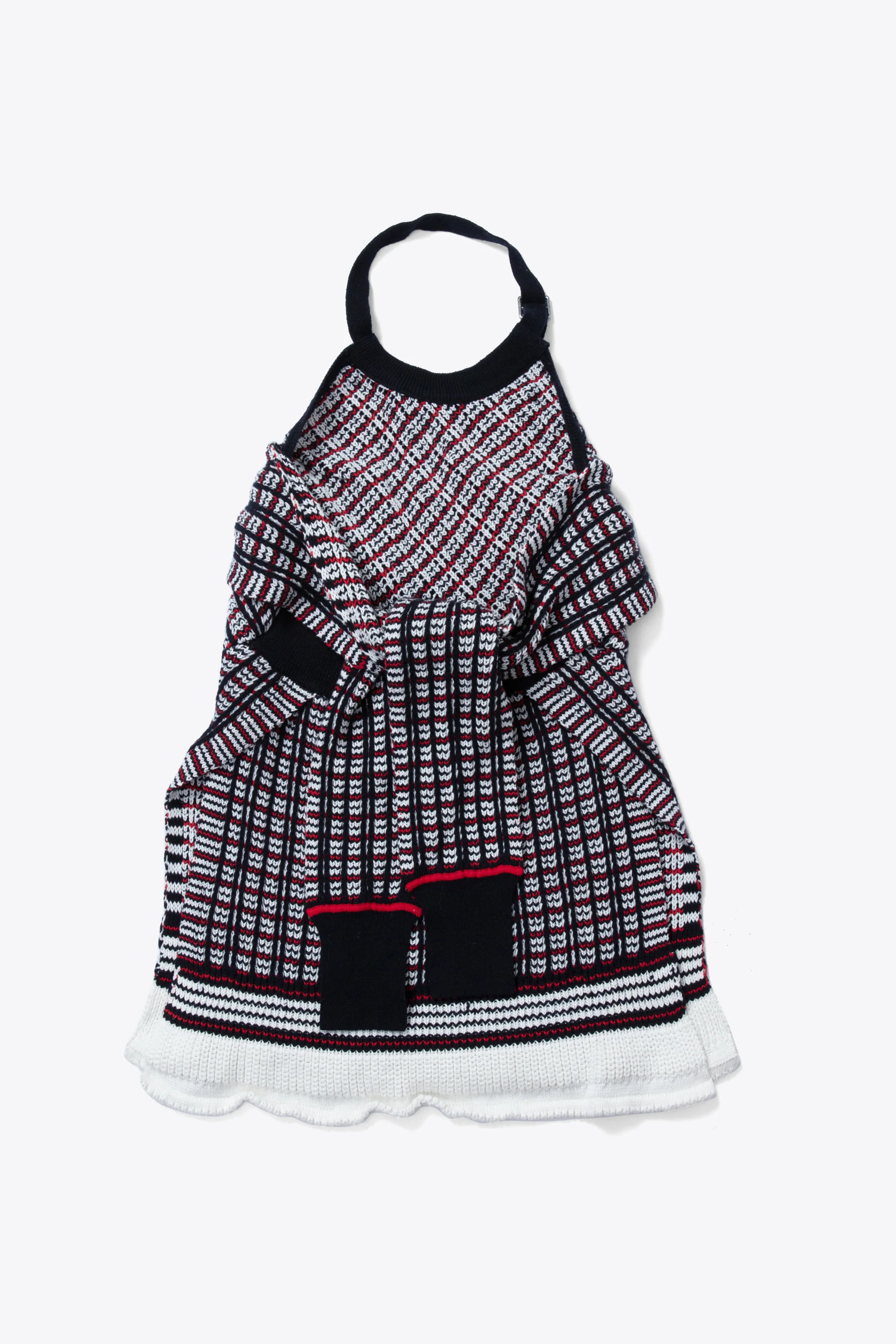 Plaid Jacquard Back-Tie Halter - Image 3