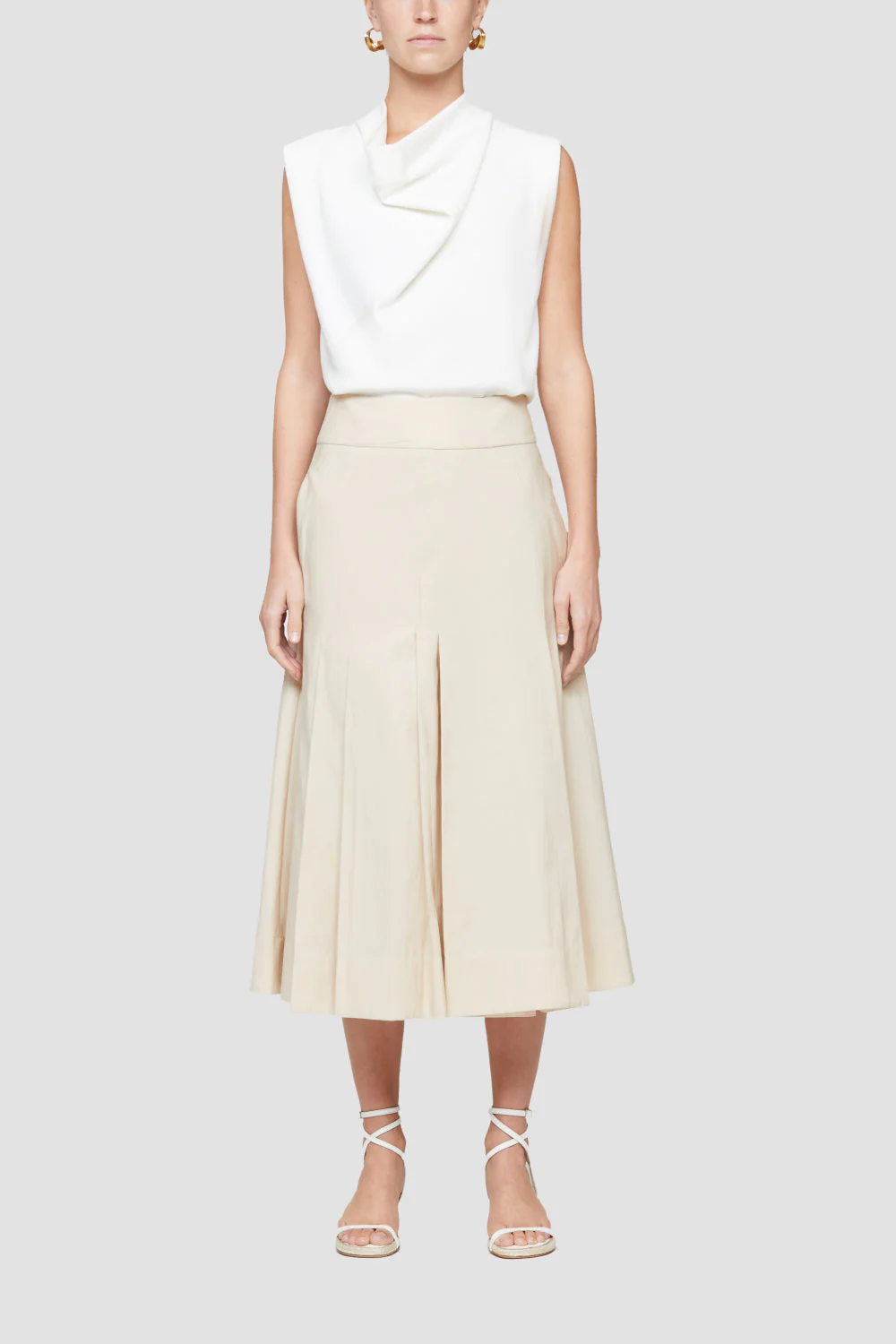 Pleated A-Line Skirt - Image 7