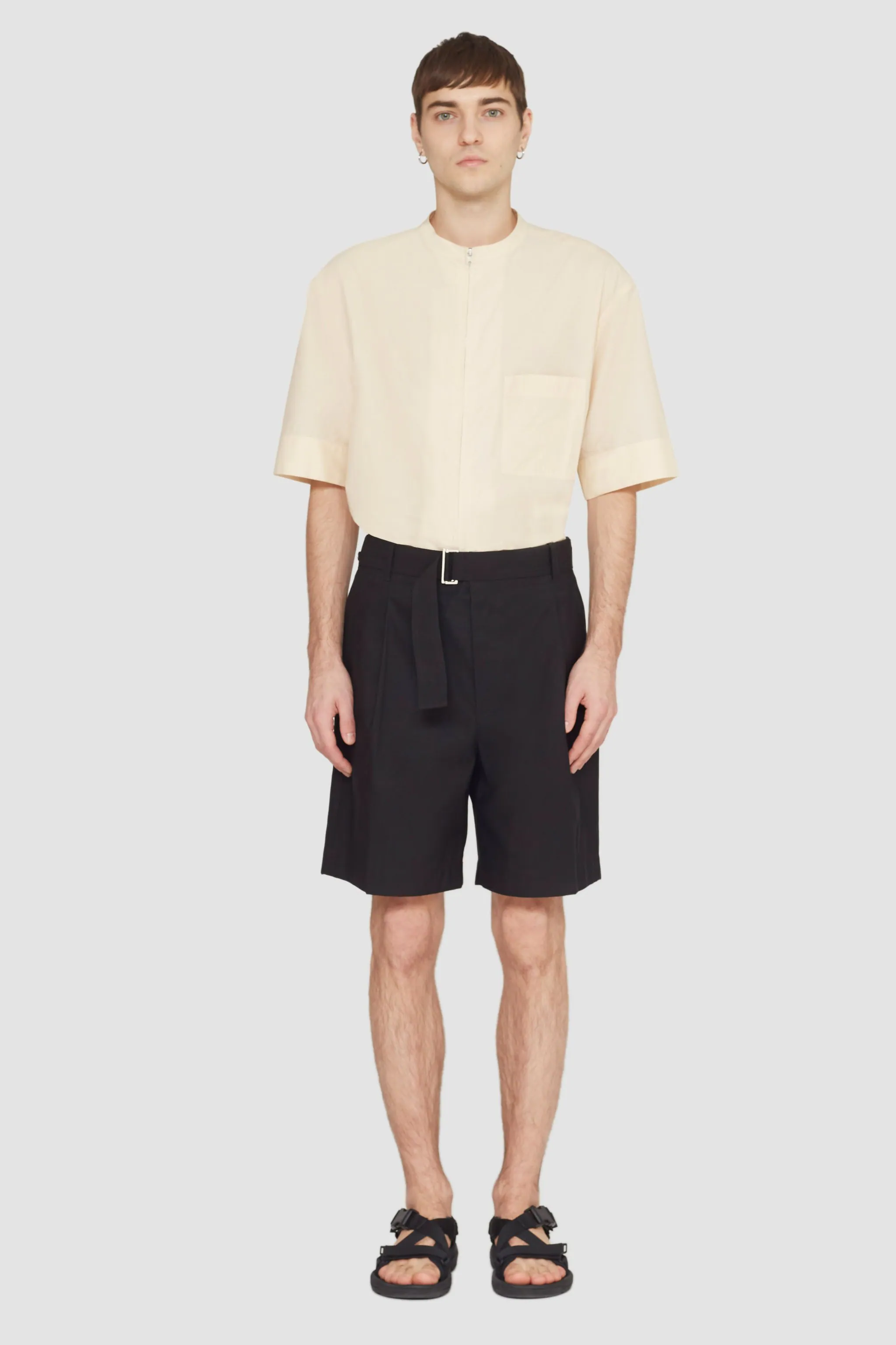 Pleated Belted Short - Image 7
