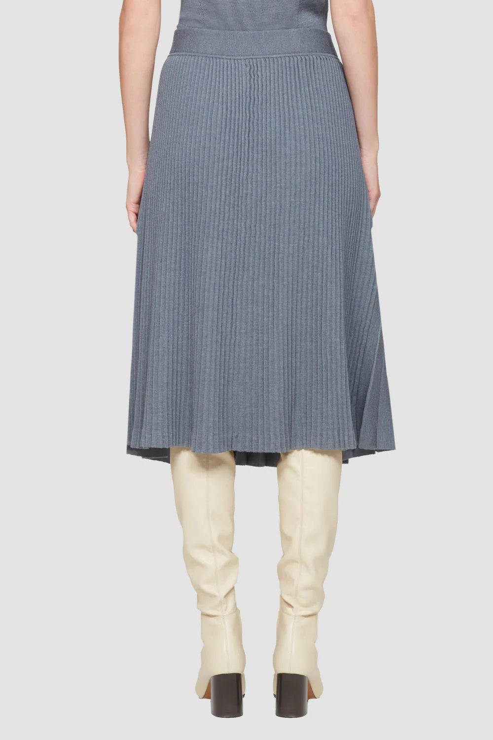 Pleated Tie Waist Skirt - Image 4
