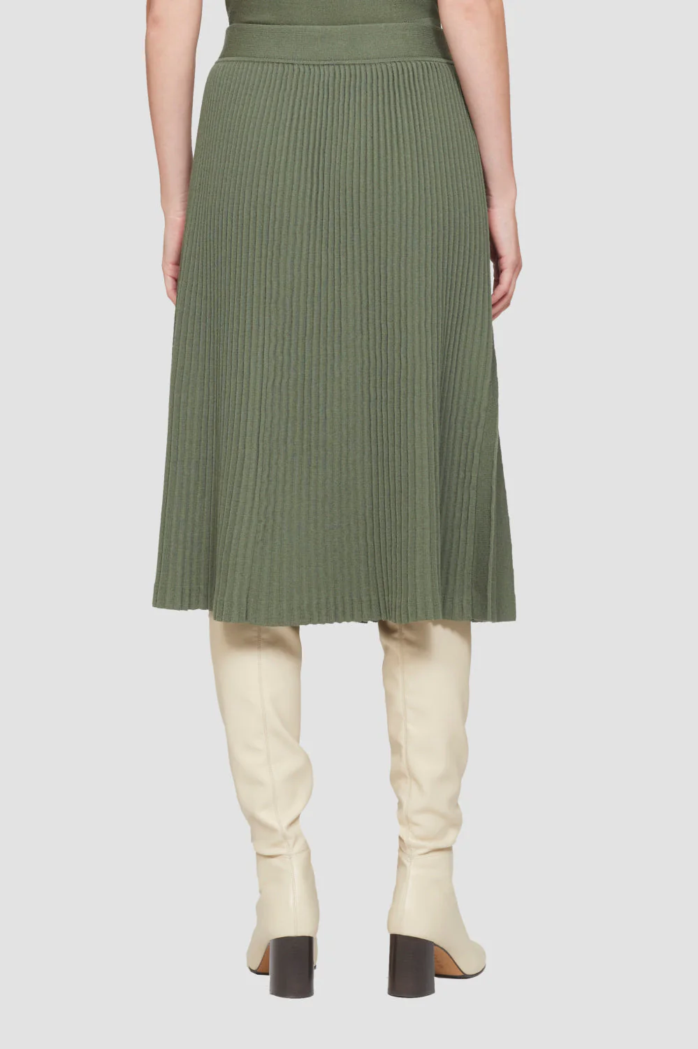 Pleated Tie Waist Skirt - Image 9