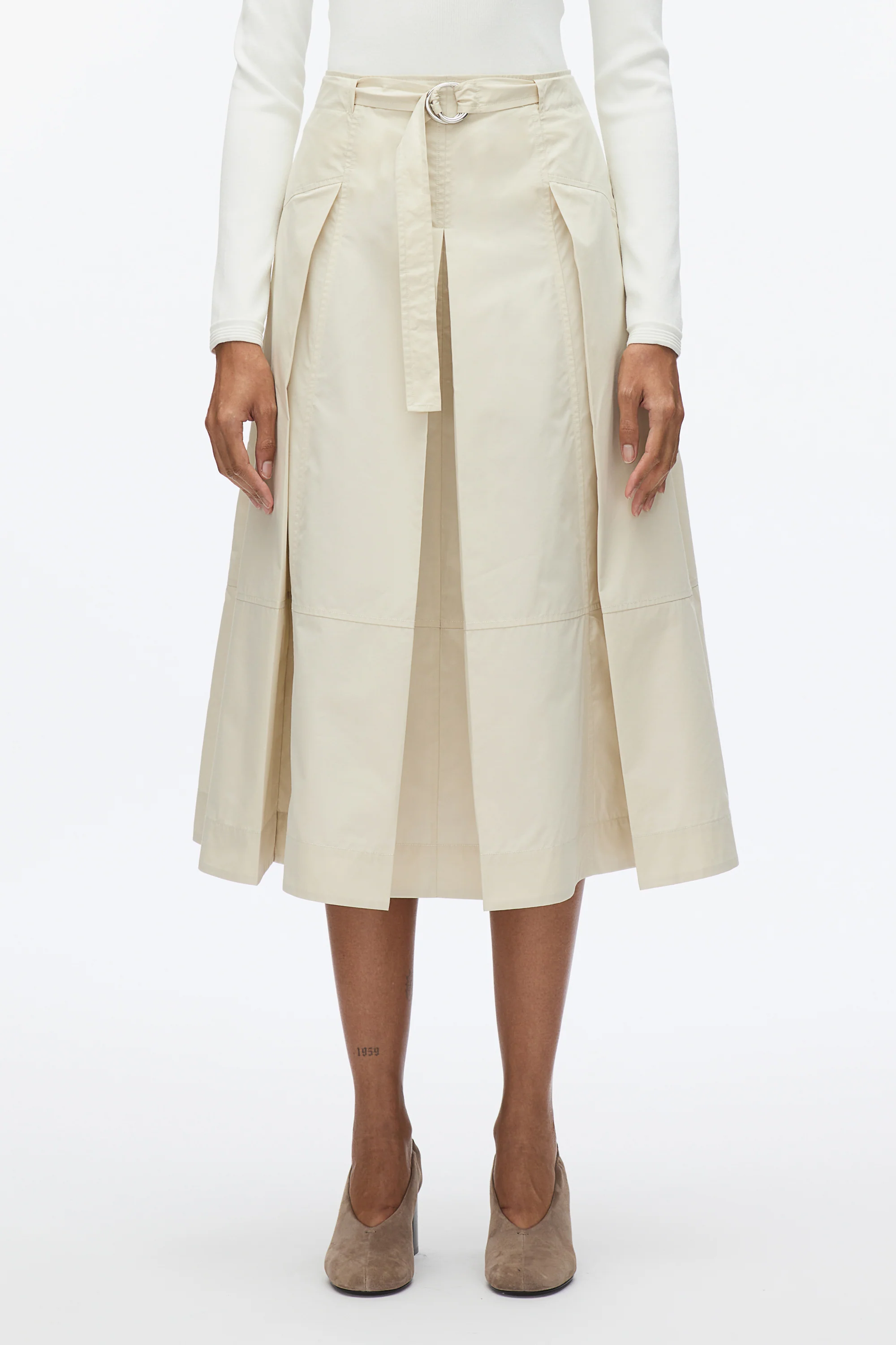 Pleated Utility Skirt - Image 2