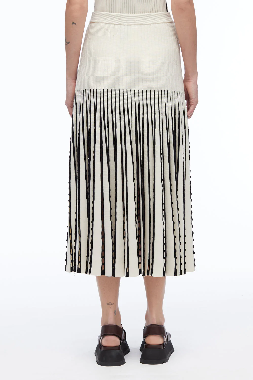 Pointelle Rib Midi Skirt - Image 11