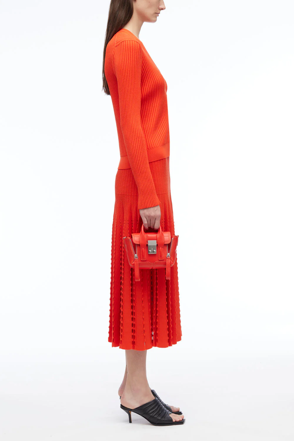 Pointelle Rib Midi Skirt - Image 13