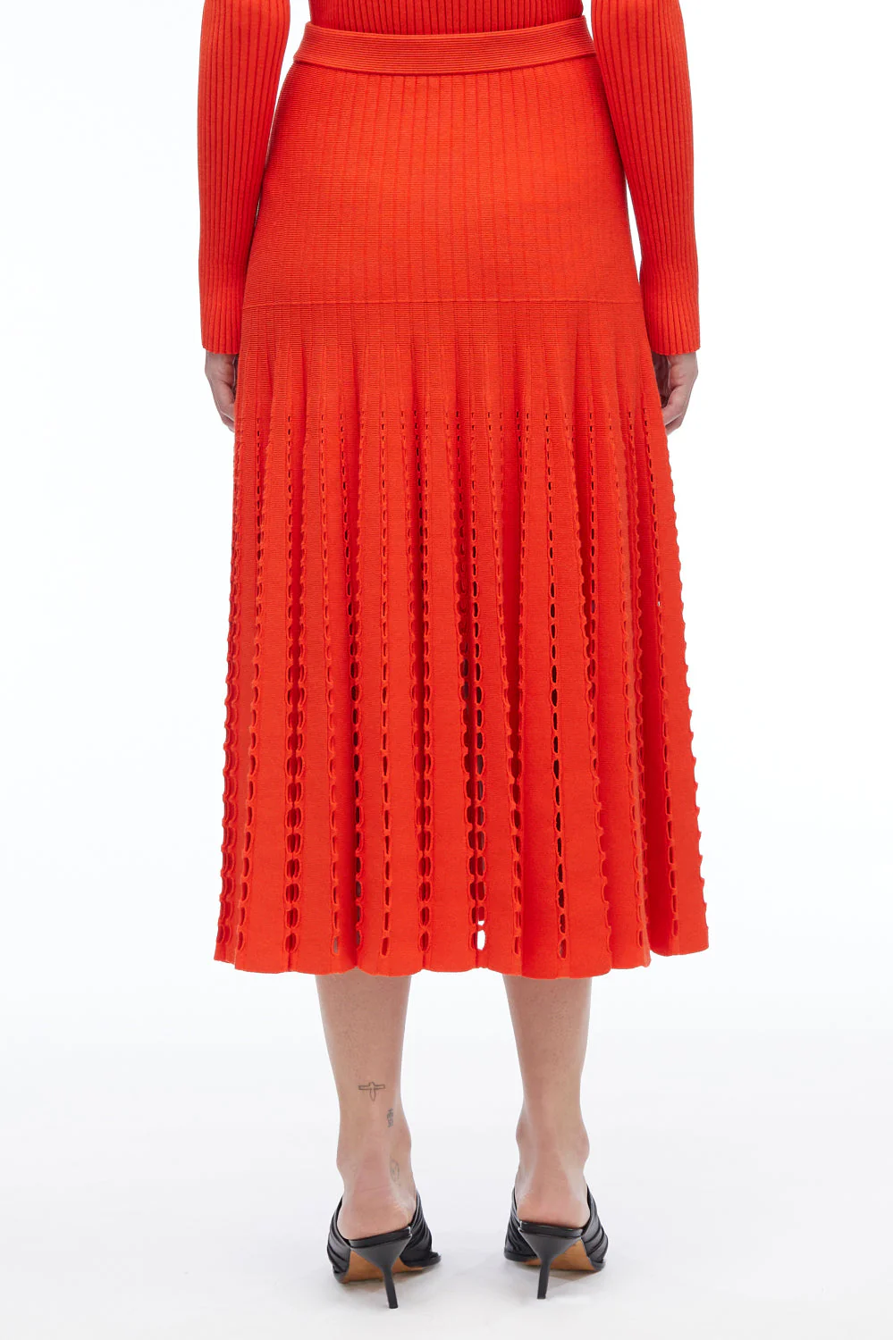 Pointelle Rib Midi Skirt - Image 15