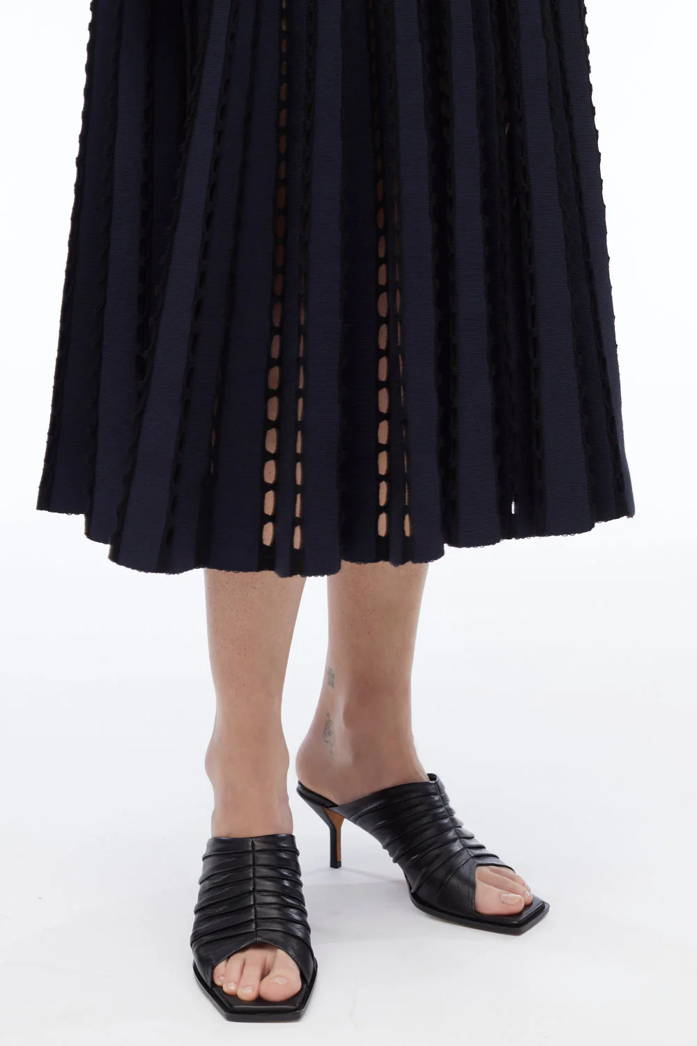 Pointelle Rib Midi Skirt - Image 3