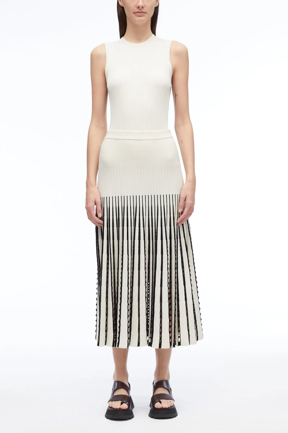 Pointelle Rib Midi Skirt - Image 7