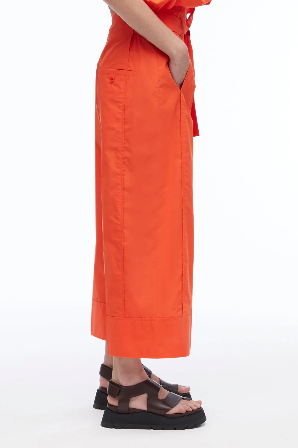 Poplin Wide Leg Pant - Image 8