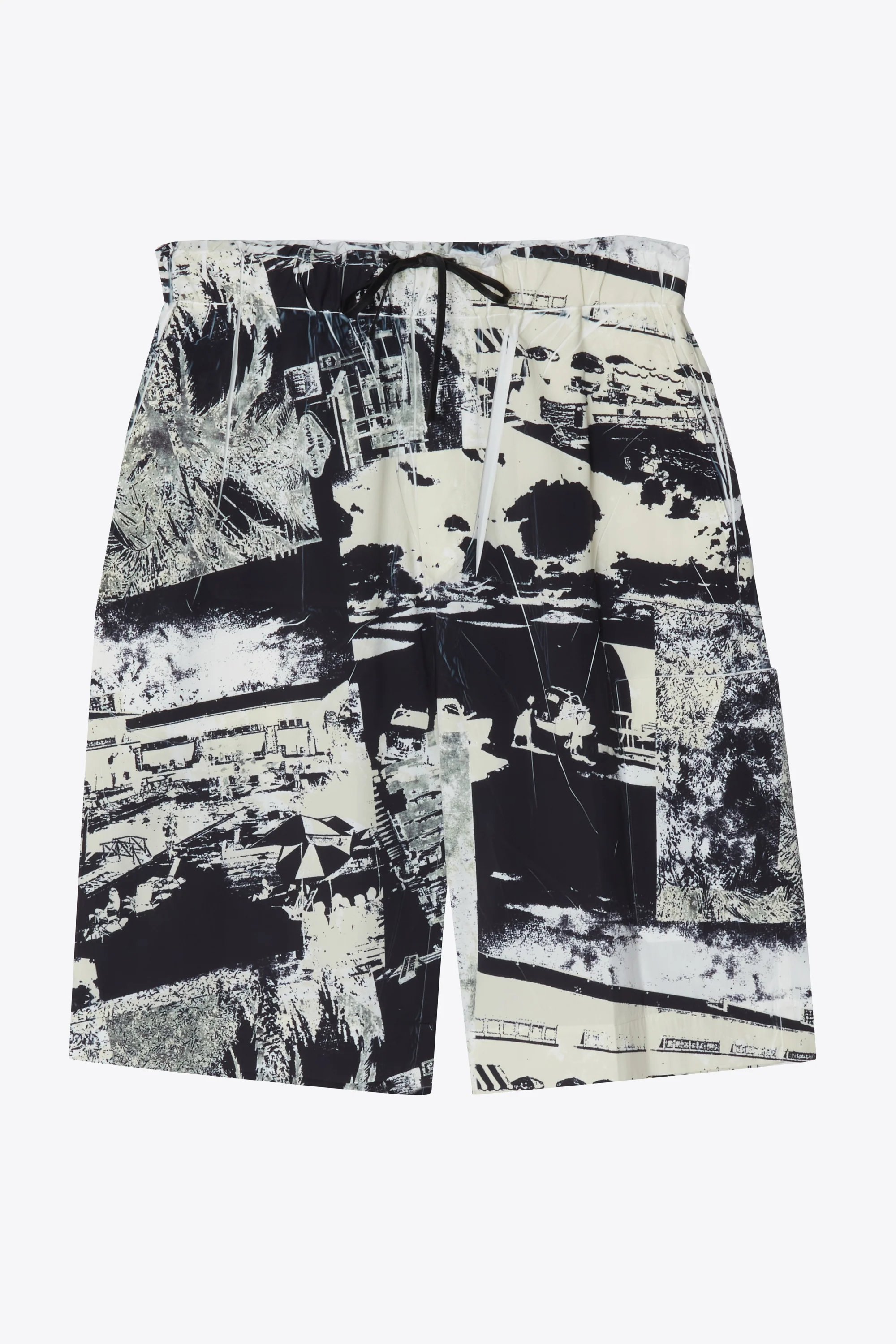 Postcard Print Pull On Short