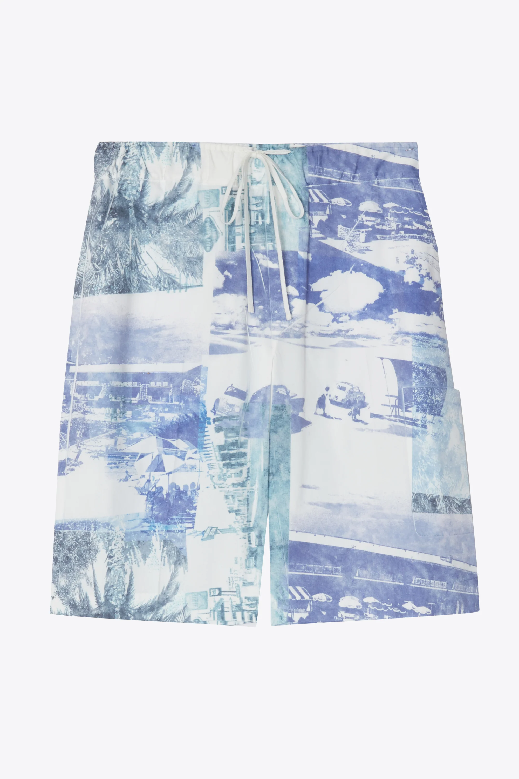 Postcard Print Pull On Short