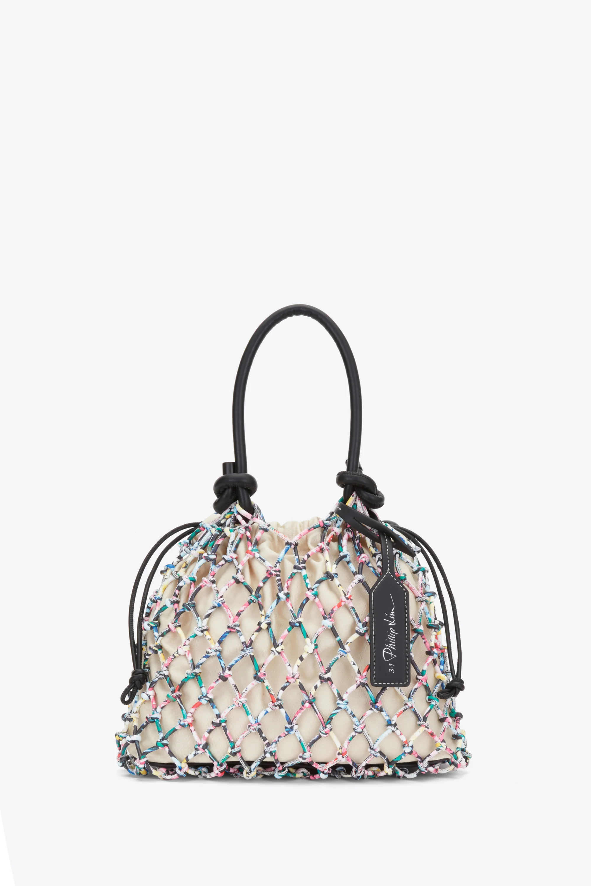 Printed Macrame Mini Sac