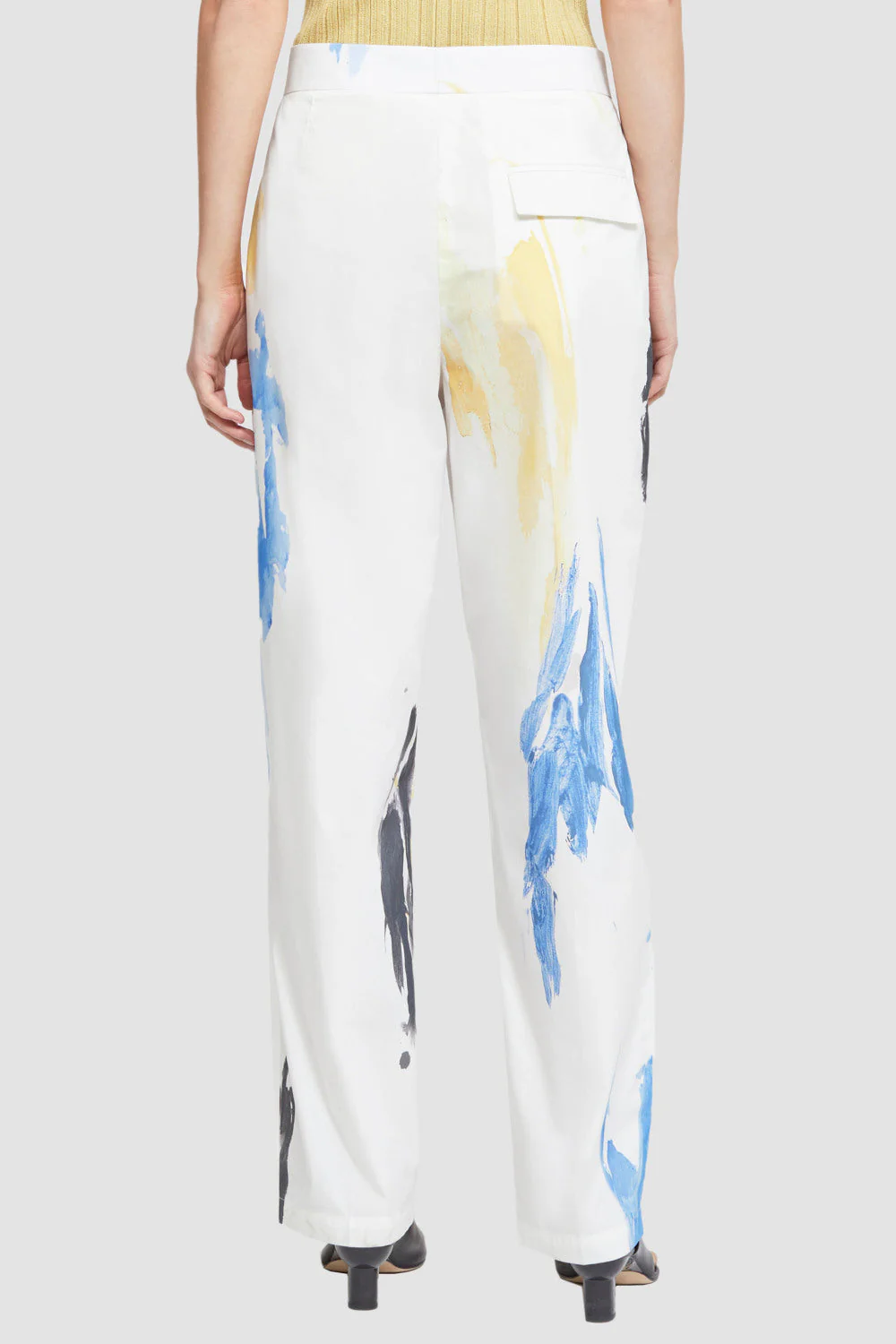 Printed Poplin Tapered Trousers - Image 5