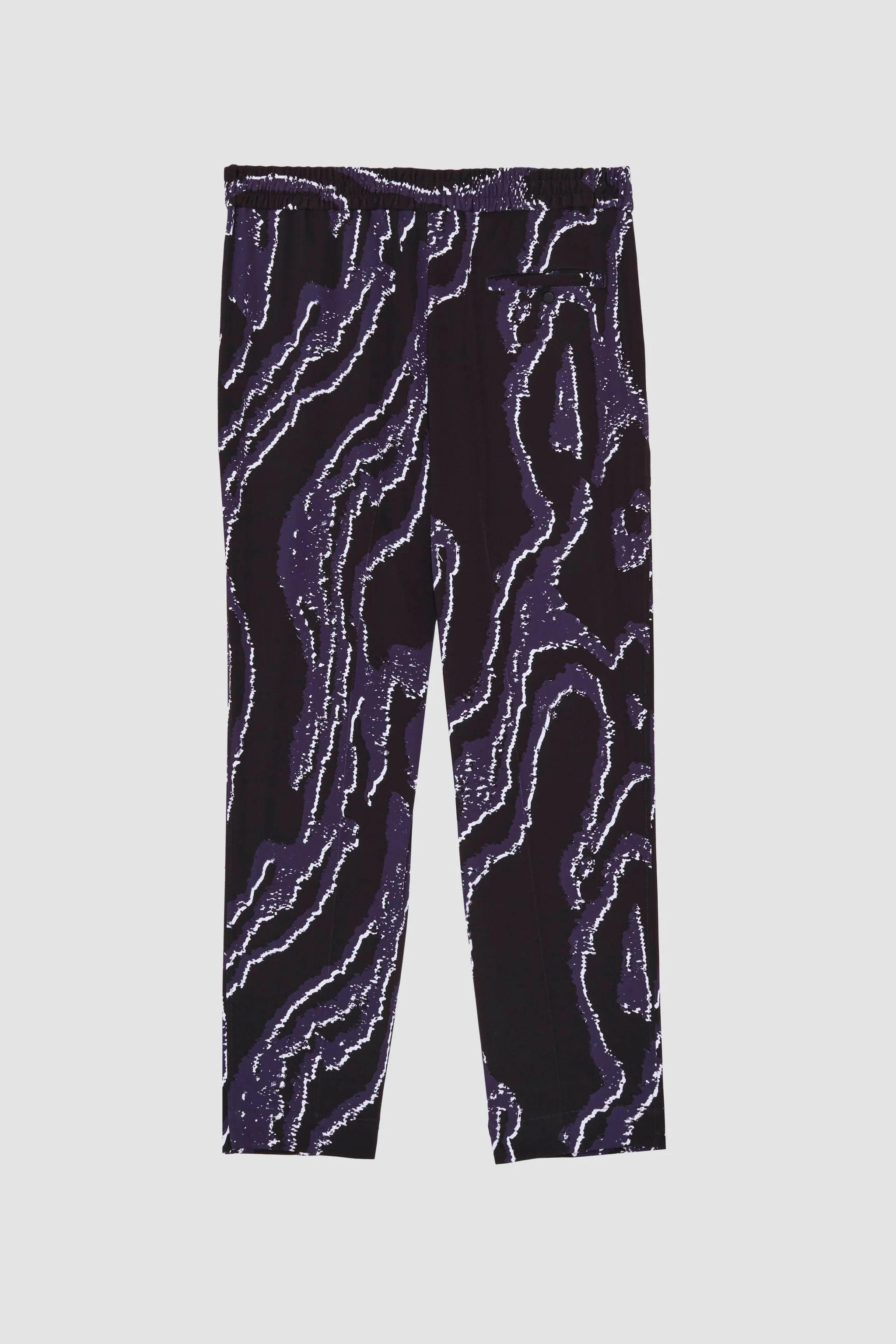 Printed Single Pleat Tapered Trouser - Image 4