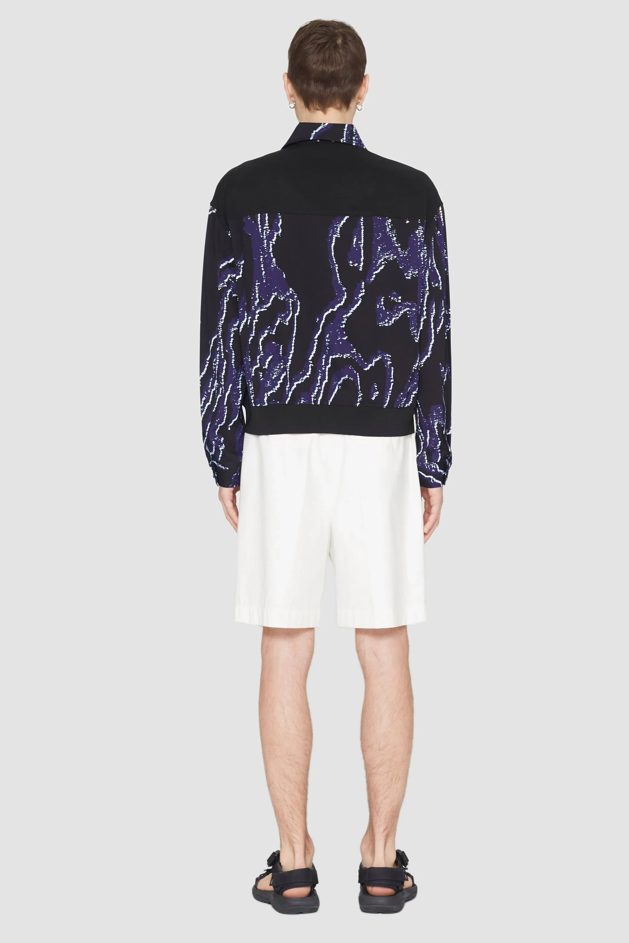 Printed Zip-Front Bowler Jacket - Image 4