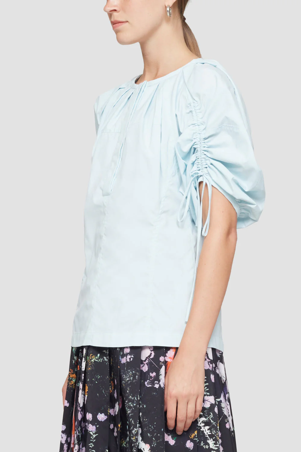 Puffed Sleeve Blouse W Shirring D - Image 3
