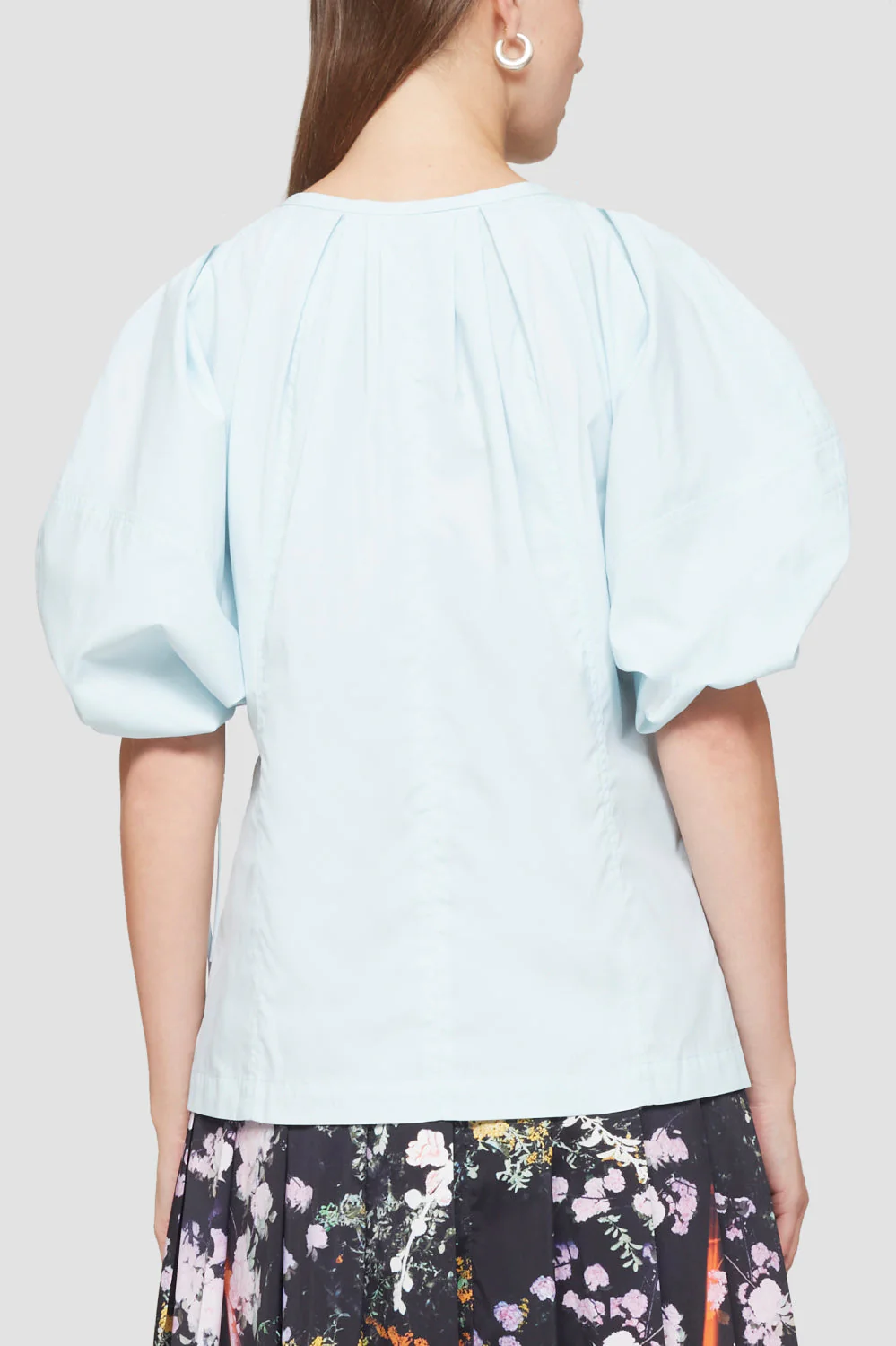 Puffed Sleeve Blouse W Shirring D - Image 4
