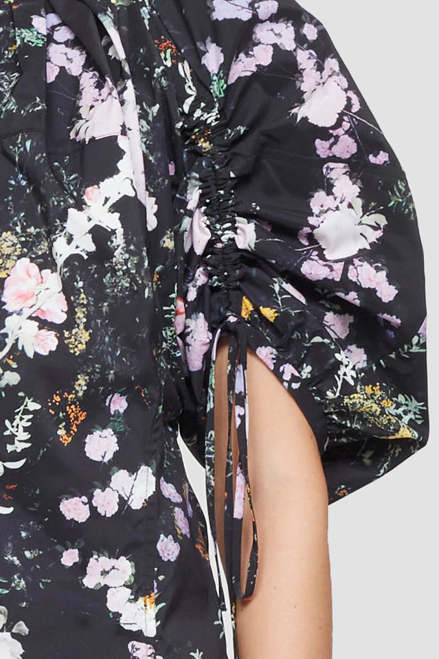 Puffed Sleeve Floral Blouse W Shi - Image 5