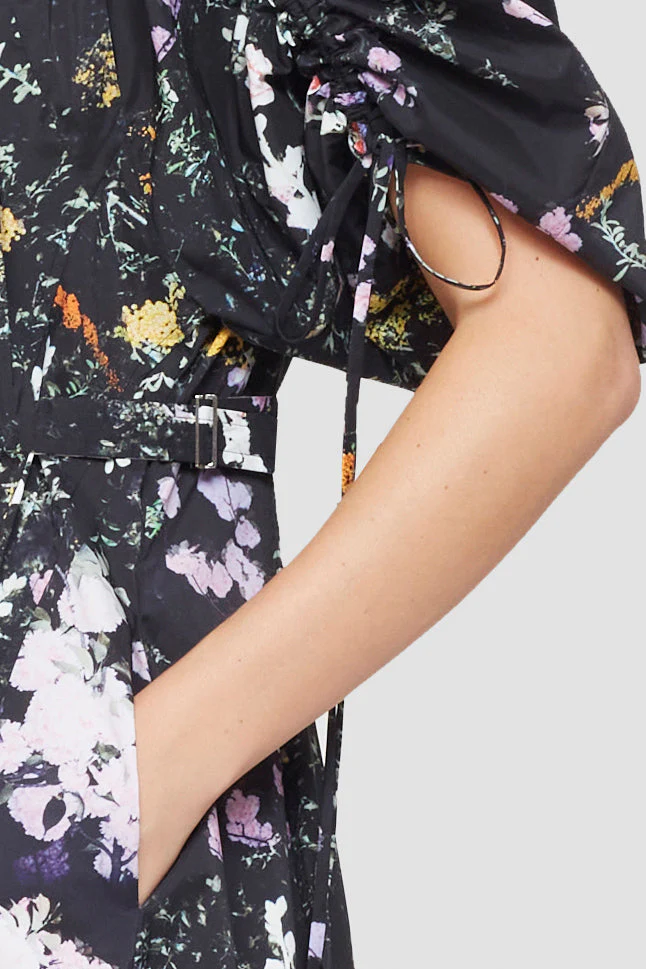 Puffed Sleeve Floral Flare Dress - Image 4