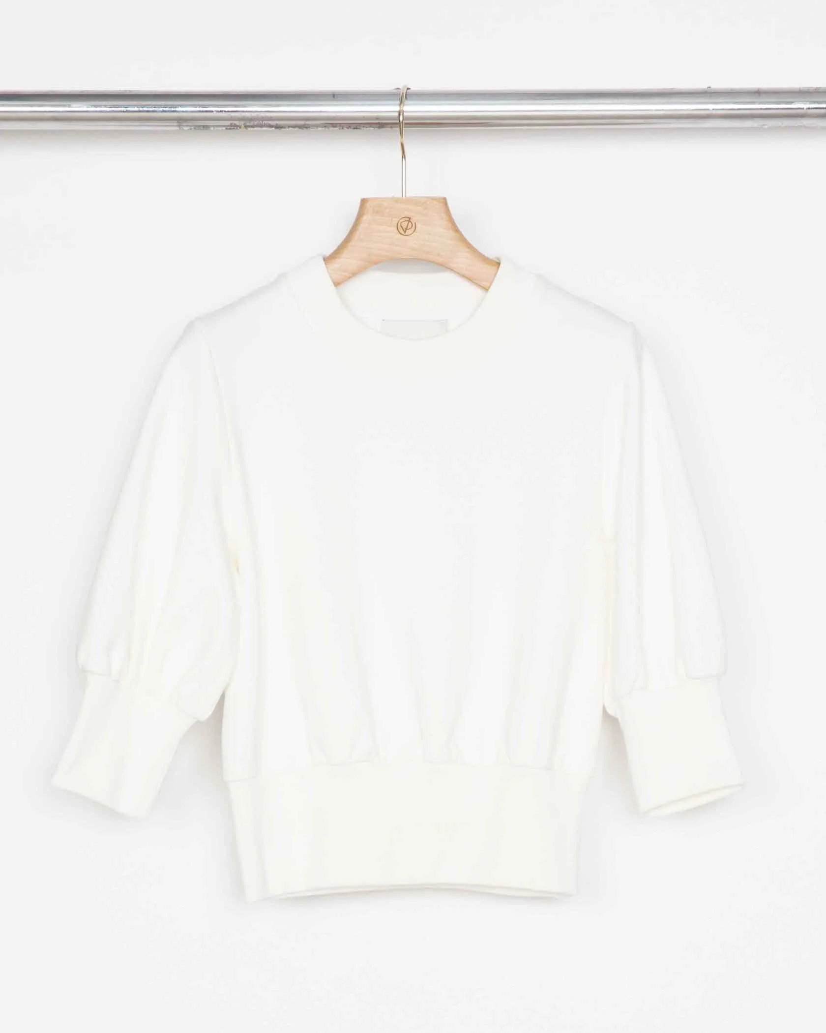 French Terry Puff-Sleeve Sweatshirt - Image 3