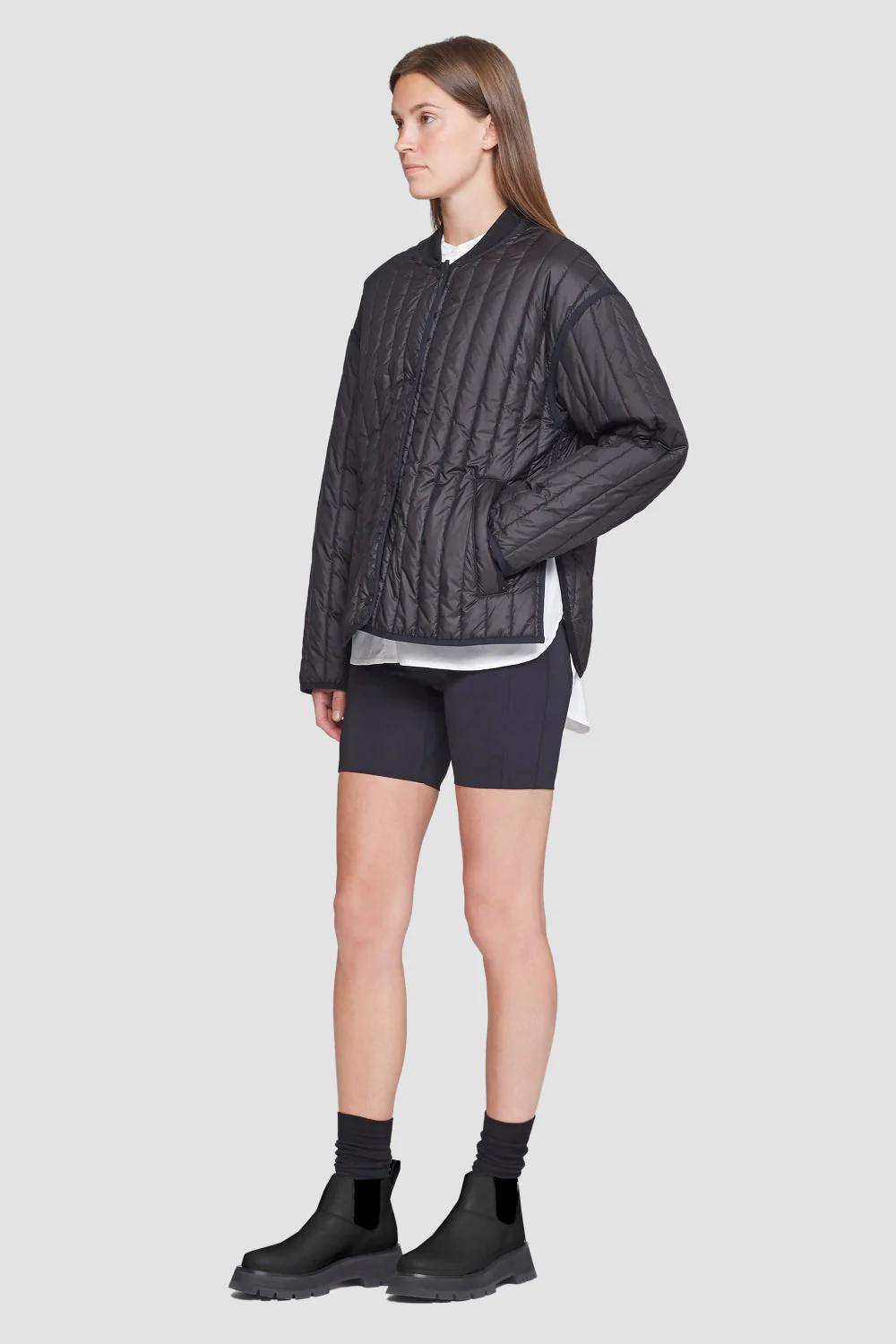Quilted Single-Breasted Jacket - Image 2