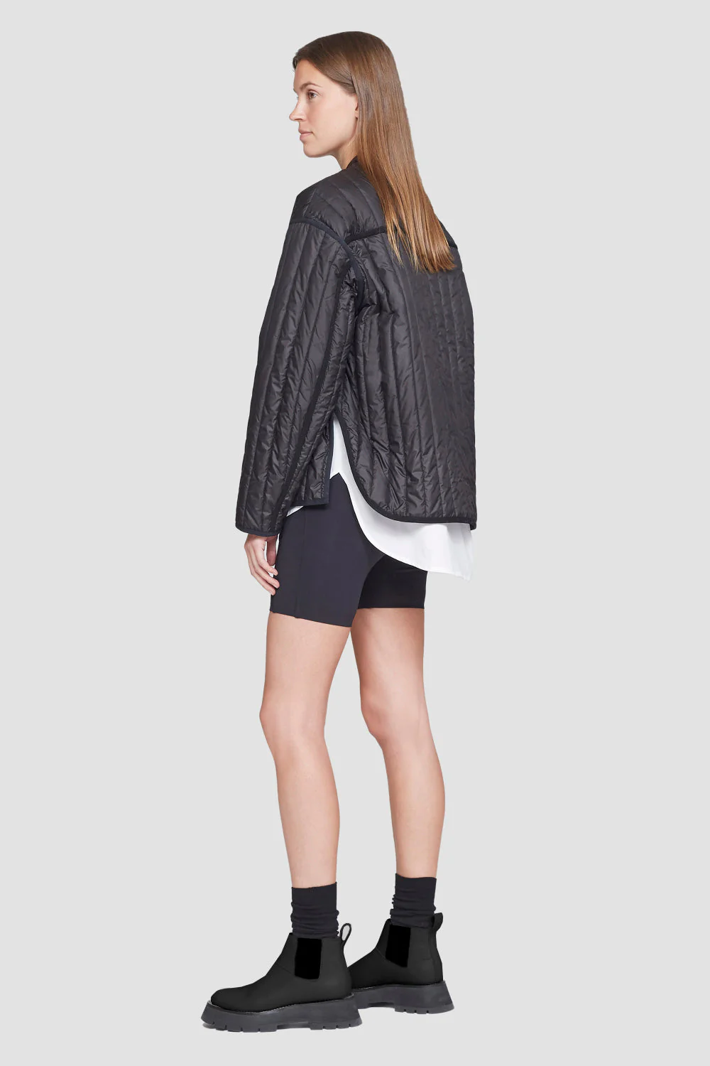Quilted Single-Breasted Jacket - Image 3