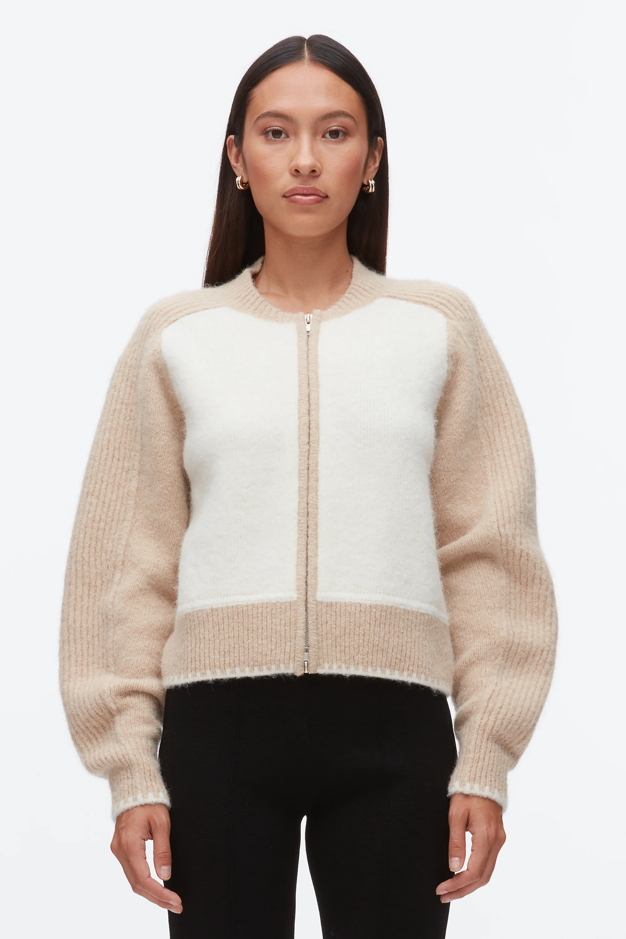 Colorblock Zip Cardigan - Image 3