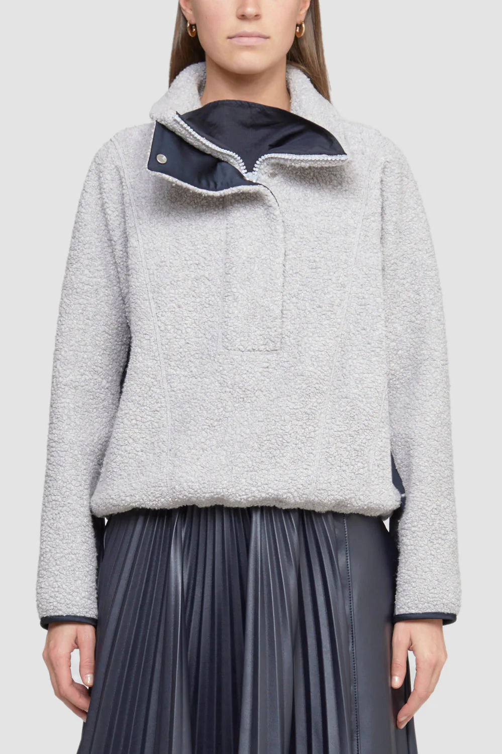 Recycled Fleece Half Zip Pullover - Image 2