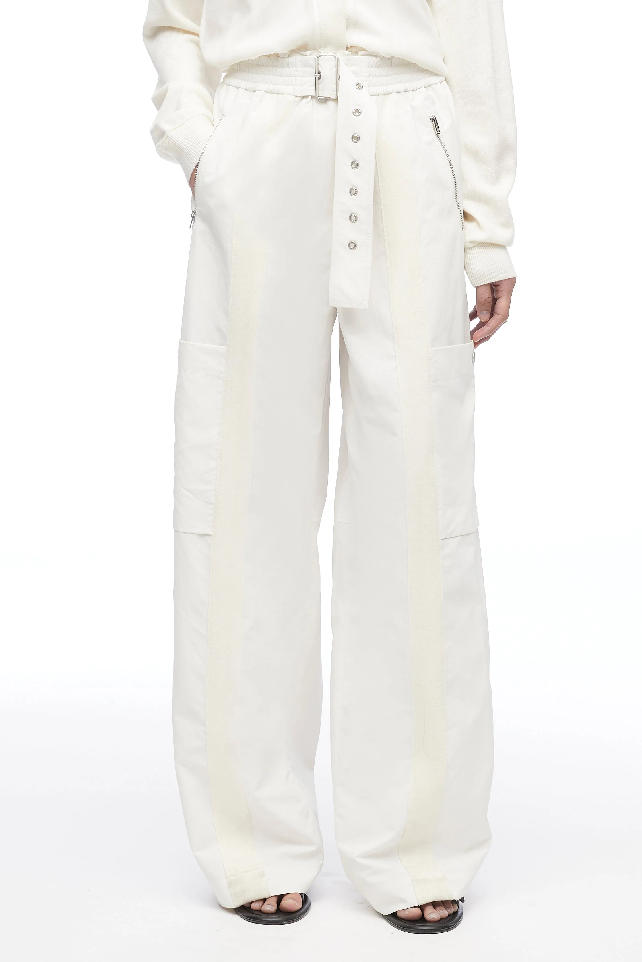 Black Recycled Tech Poly Cargo Pant - Image 6