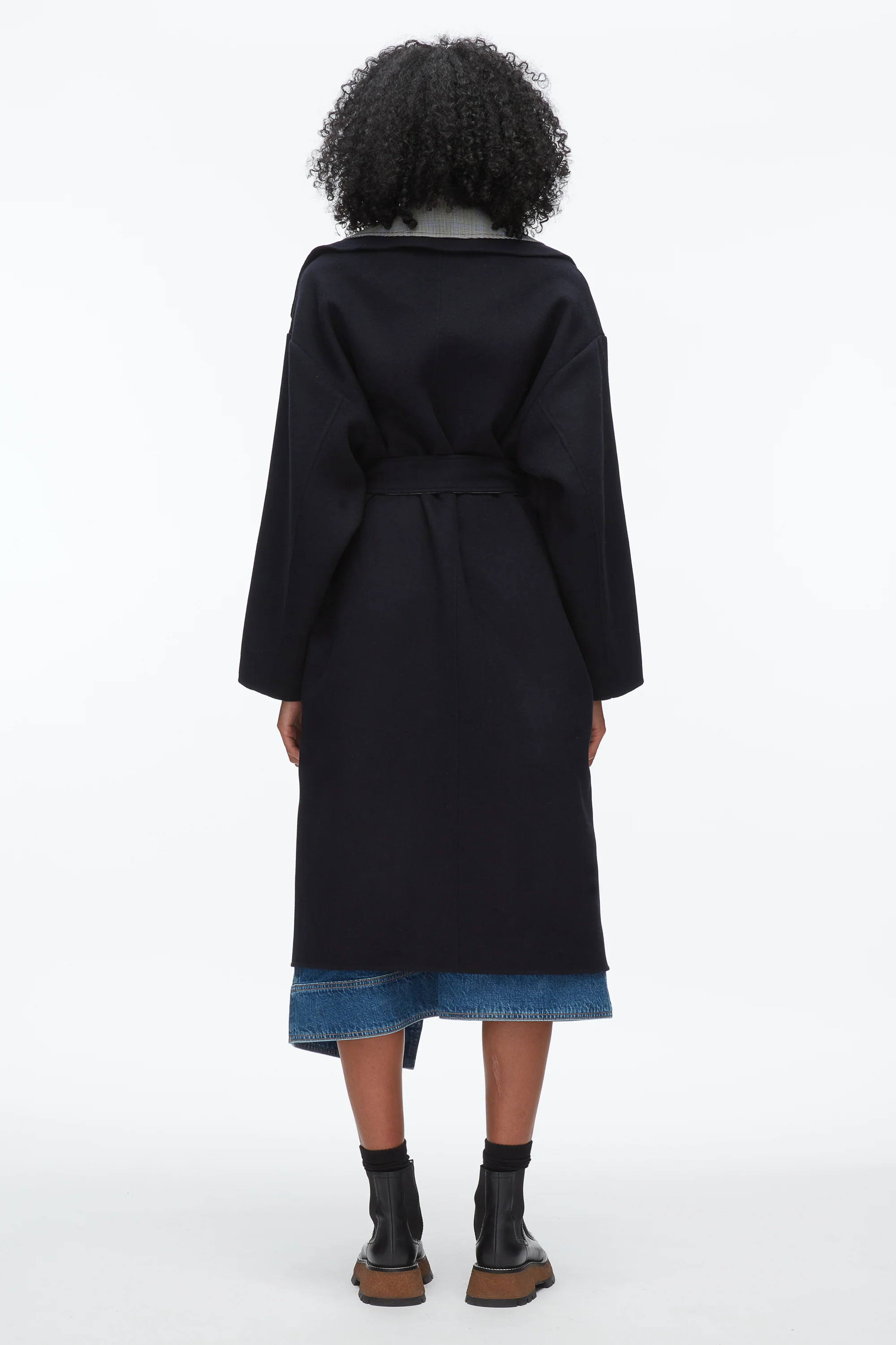 Double Face Wool Belted Coat - Image 4