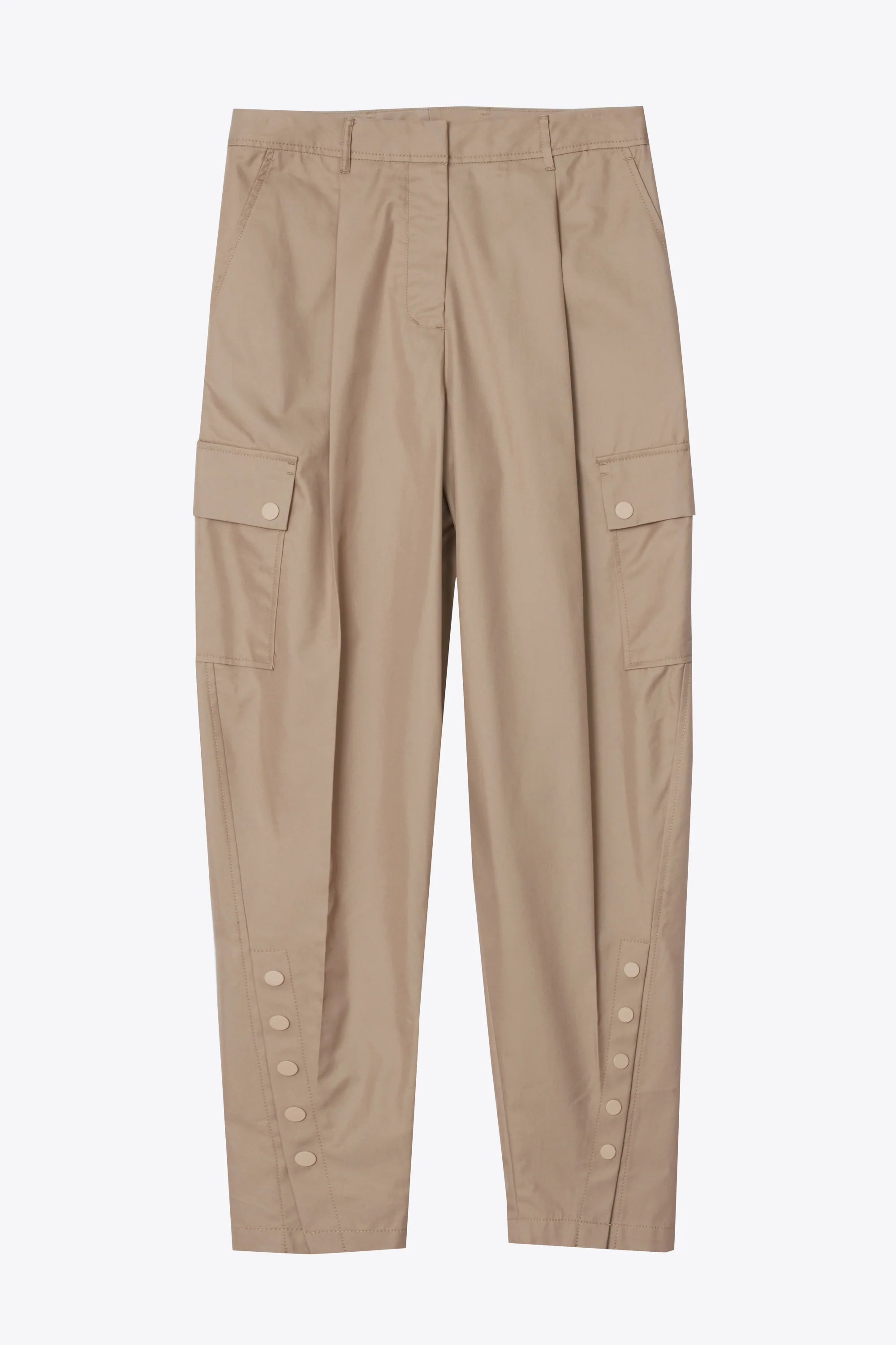 Relaxed Tapered Cargo Pant With Snaps