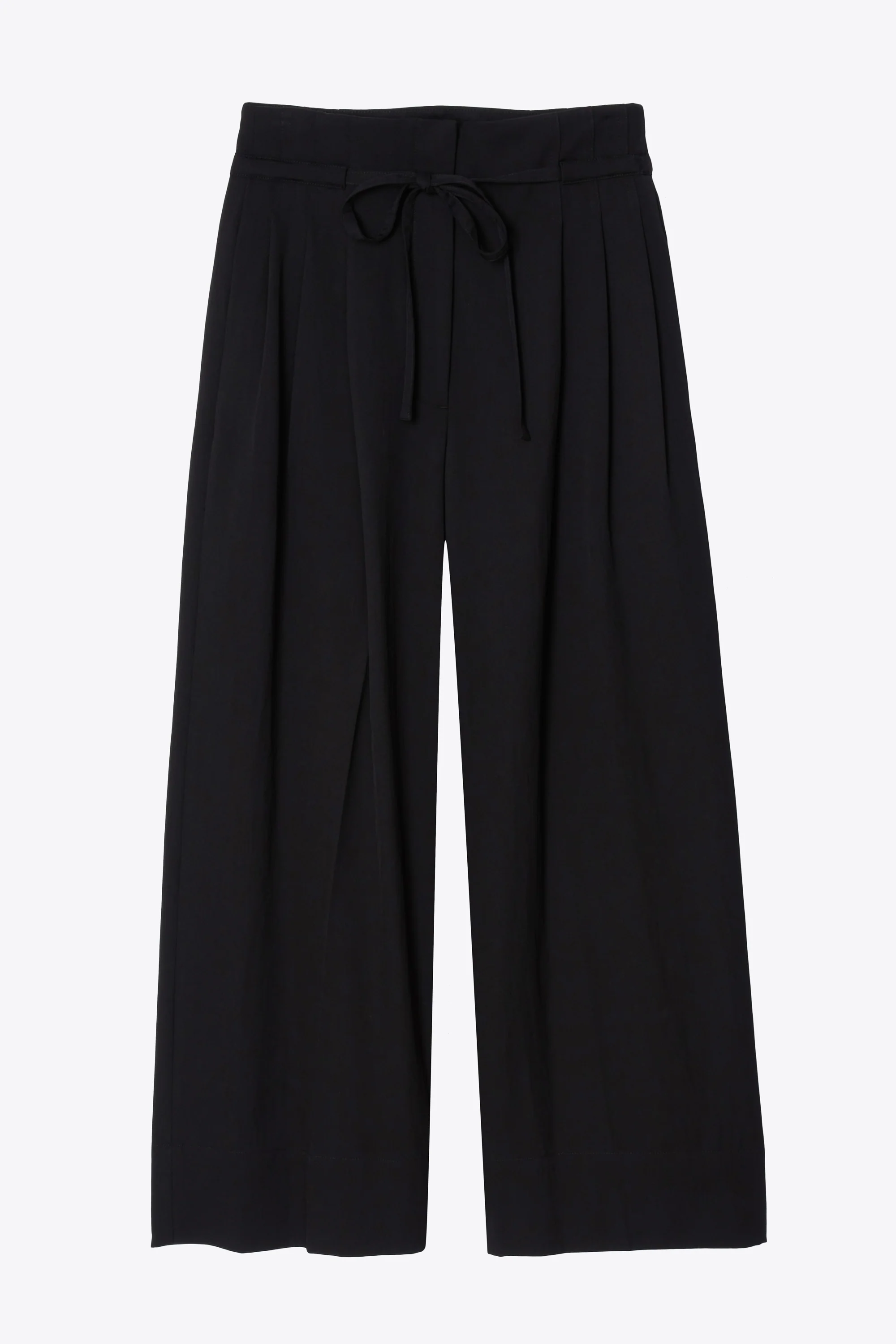 Relaxed Wool High Waist Wide-Leg Crop Pant - Image 2