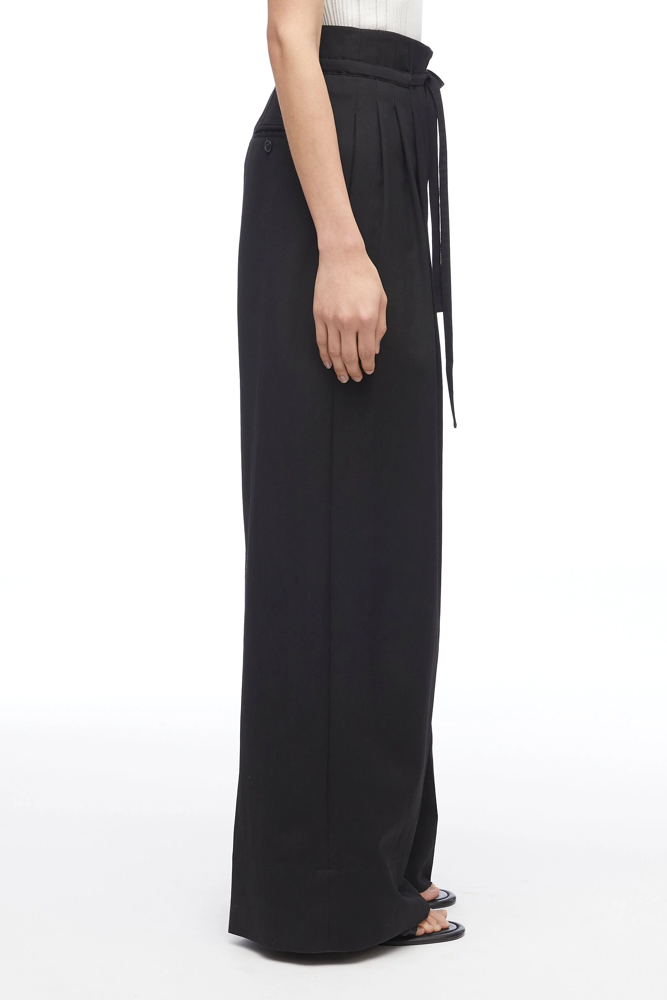Relaxed Wool Wide-Leg Pant - Image 3