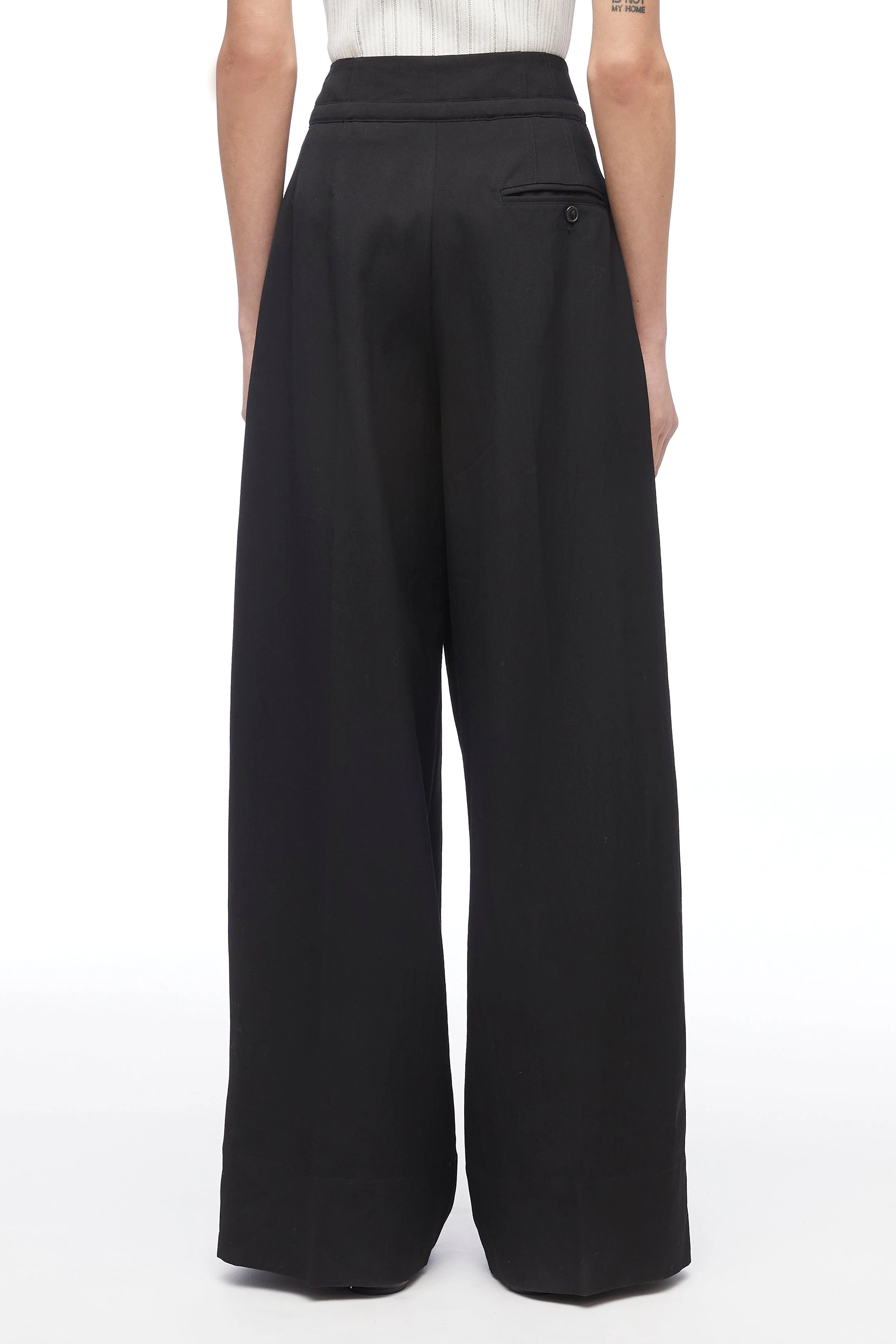 Relaxed Wool Wide-Leg Pant - Image 4