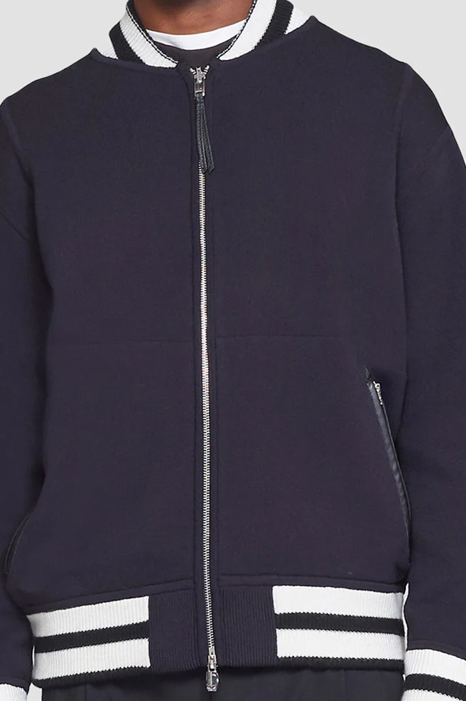 Reversible Knit Varsity Jacket - Image 5