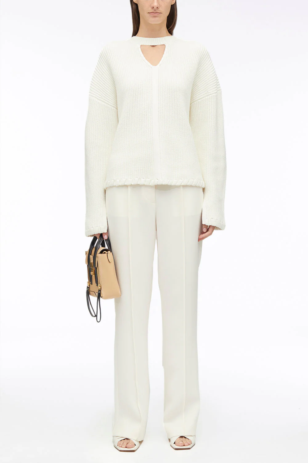 Ribbed V-Neck Jumper - Image 11