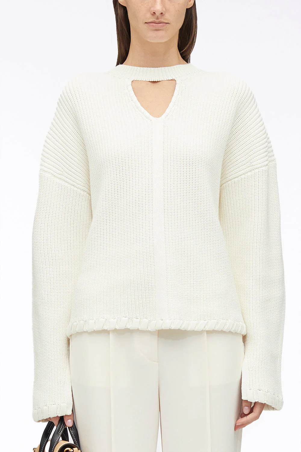 Ribbed V-Neck Jumper - Image 12